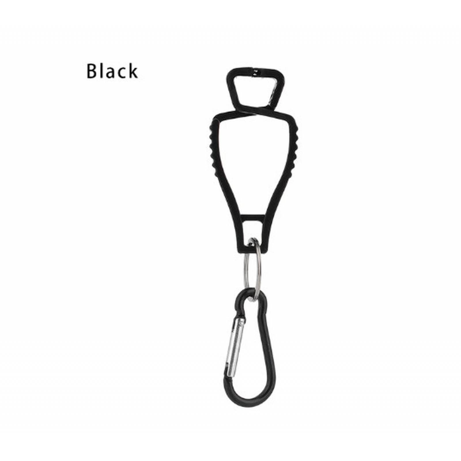 Gancho Sujetador Para Guantes De Trabajo. Paquete de 5 piezas Negro