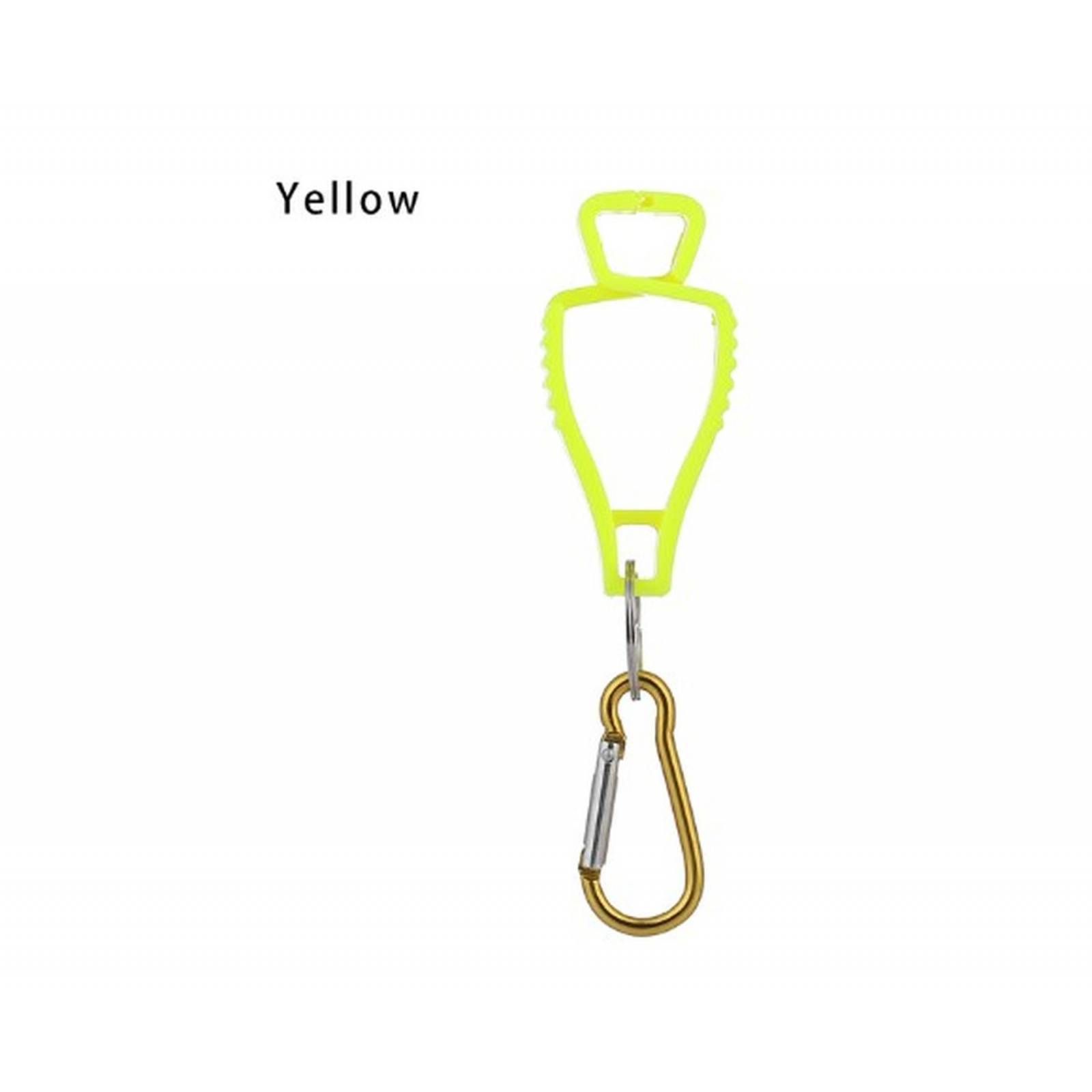 Gancho Sujetador Para Guantes De Trabajo. Paquete de 5 piezas Amarillo