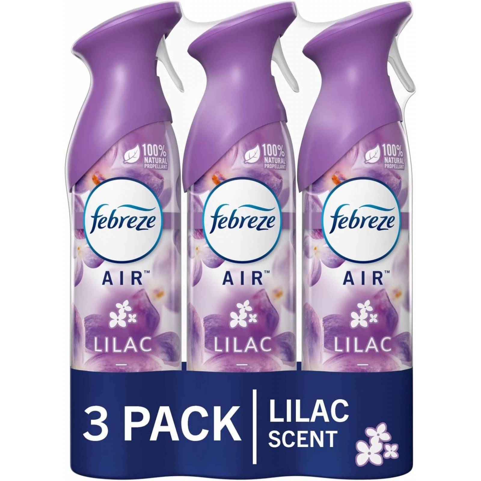Febreze Aroma lila, paquete de 3. Ambientador 