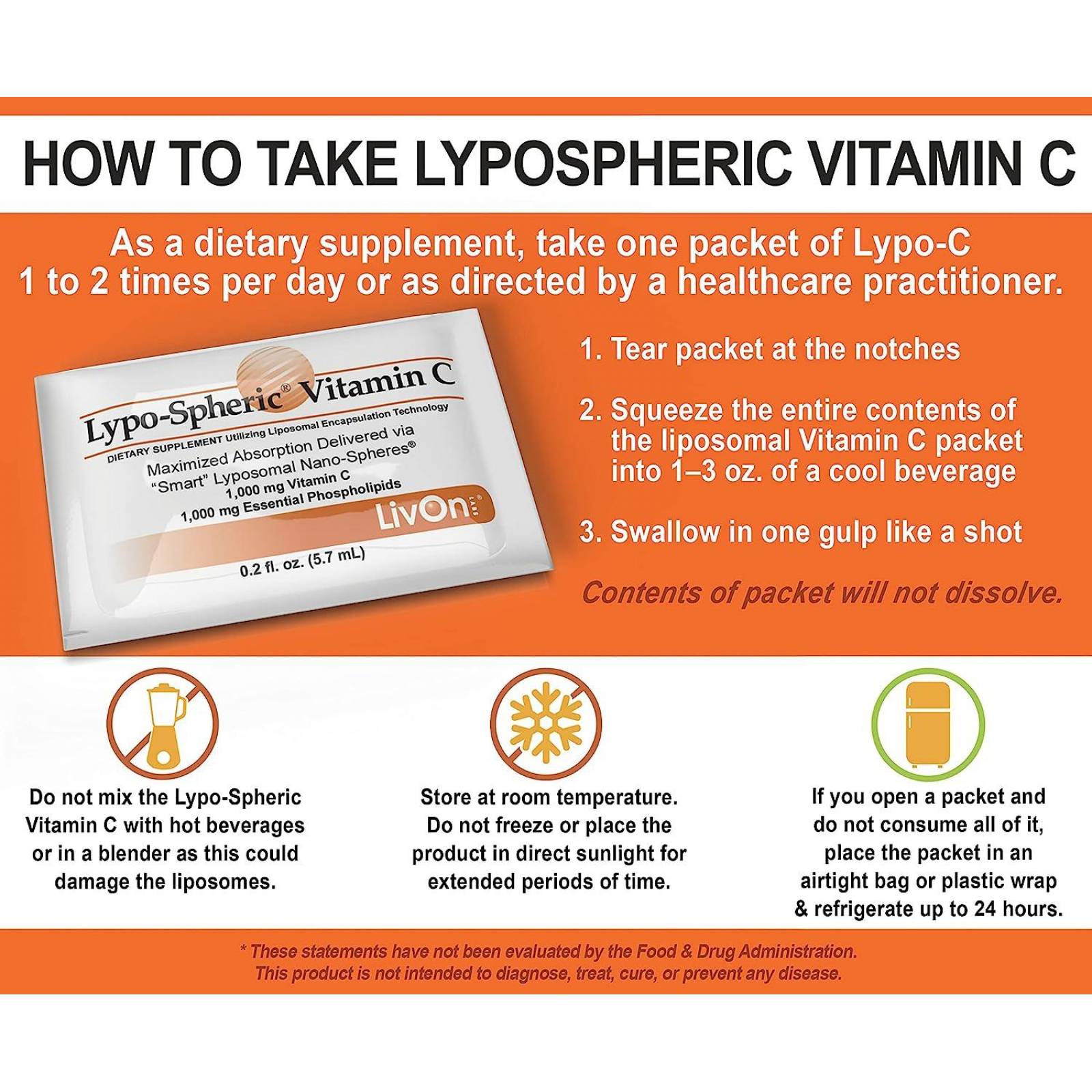Lypo-spheric, Vitamina C (paquete De 30) 