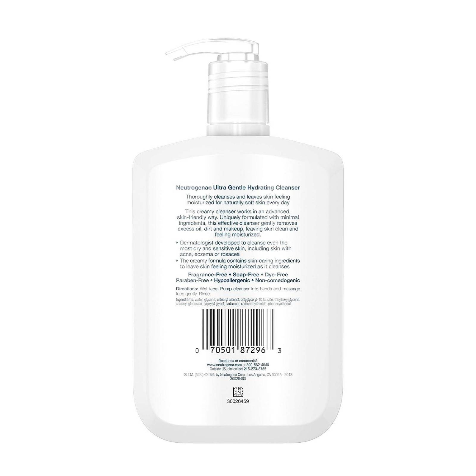 Neutrogena Ultra Gentle Hydrating Cleanser, 12 Onzas 