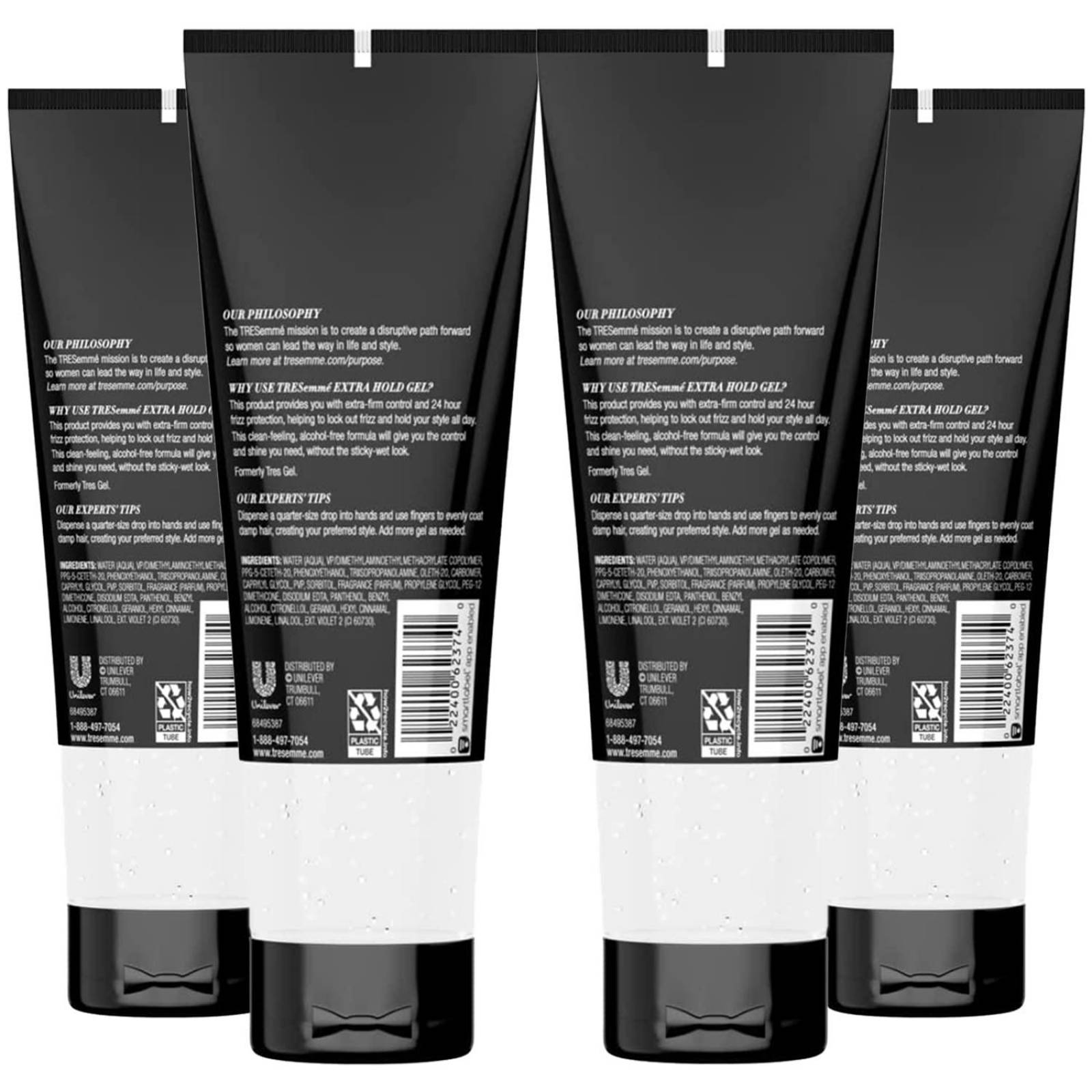 TRESemmé TRES Two Hair Gel Extra Hold 9 oz (Paquete de 4) 