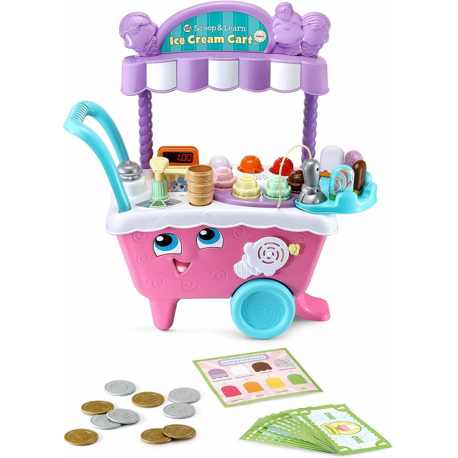 LeapFrog Scoop and Learn - Carrito de Helado (ROSA) 