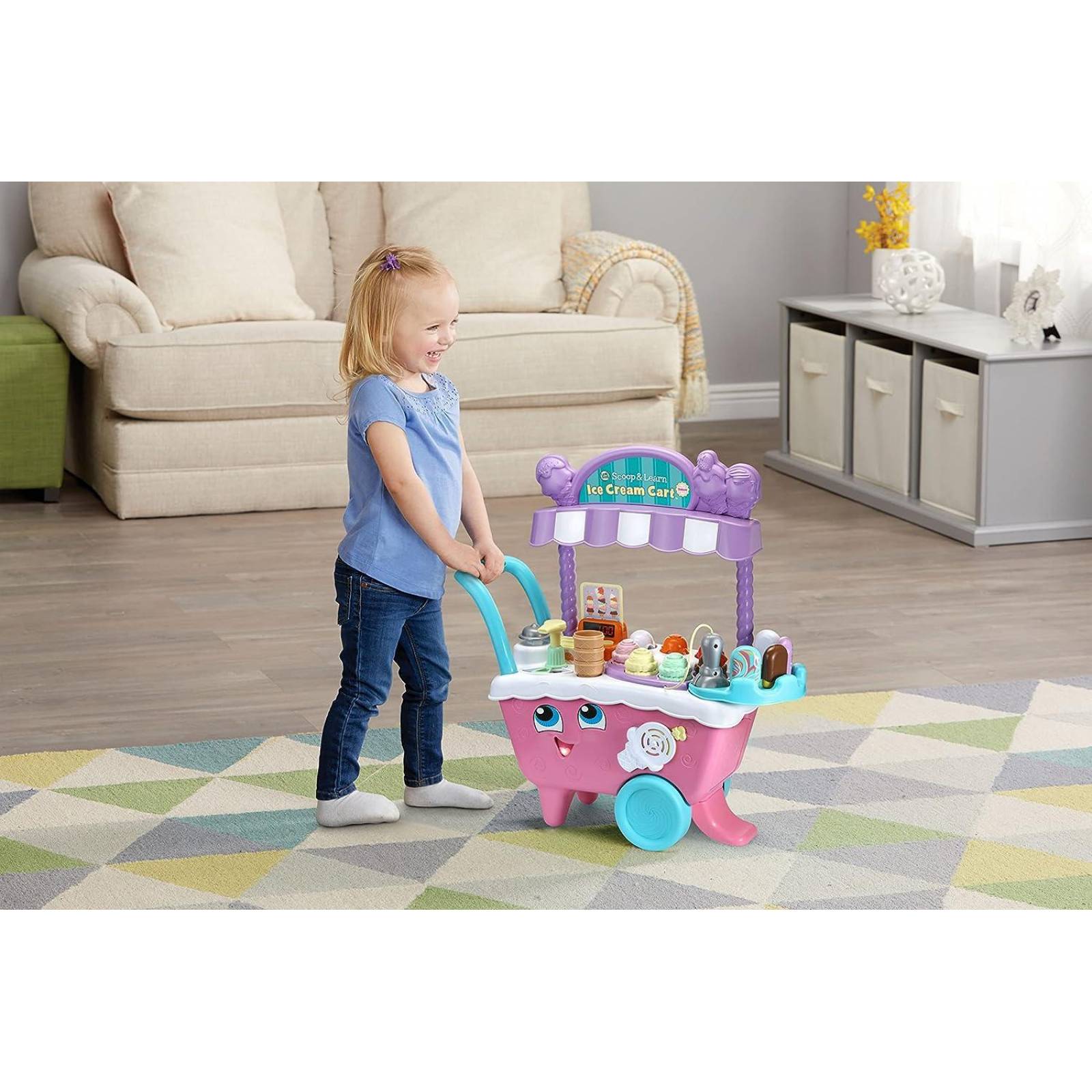 LeapFrog Scoop and Learn - Carrito de Helado (ROSA) 