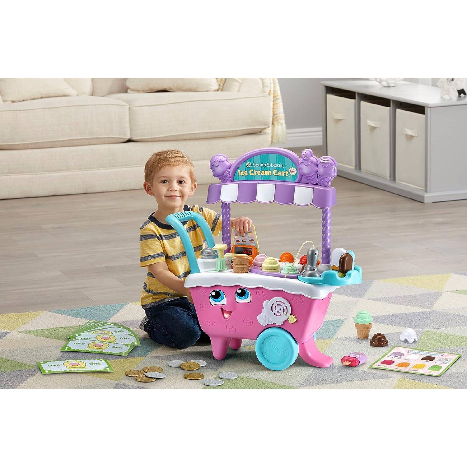 LeapFrog Scoop and Learn - Carrito de Helado (ROSA) 