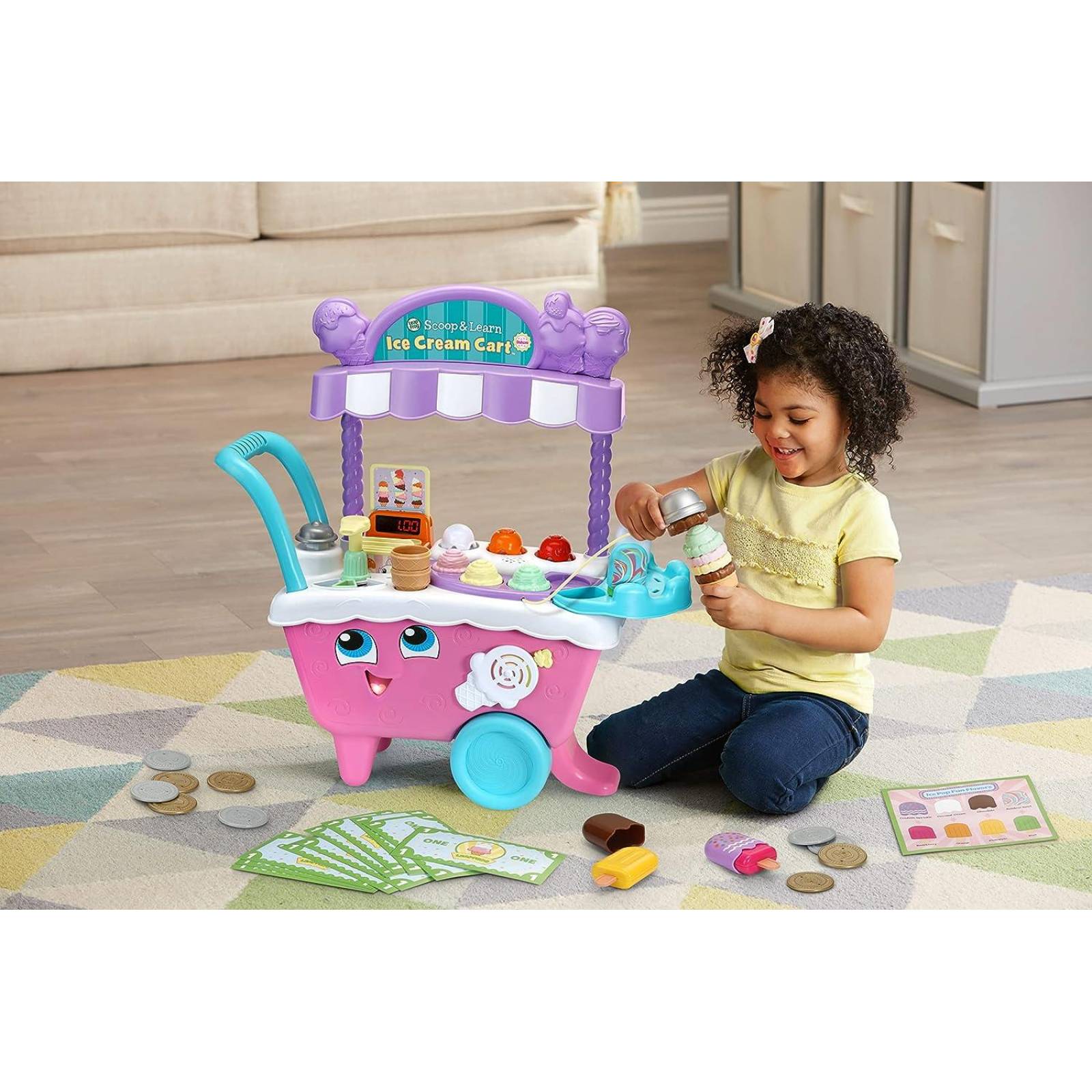 LeapFrog Scoop and Learn - Carrito de Helado (ROSA) 