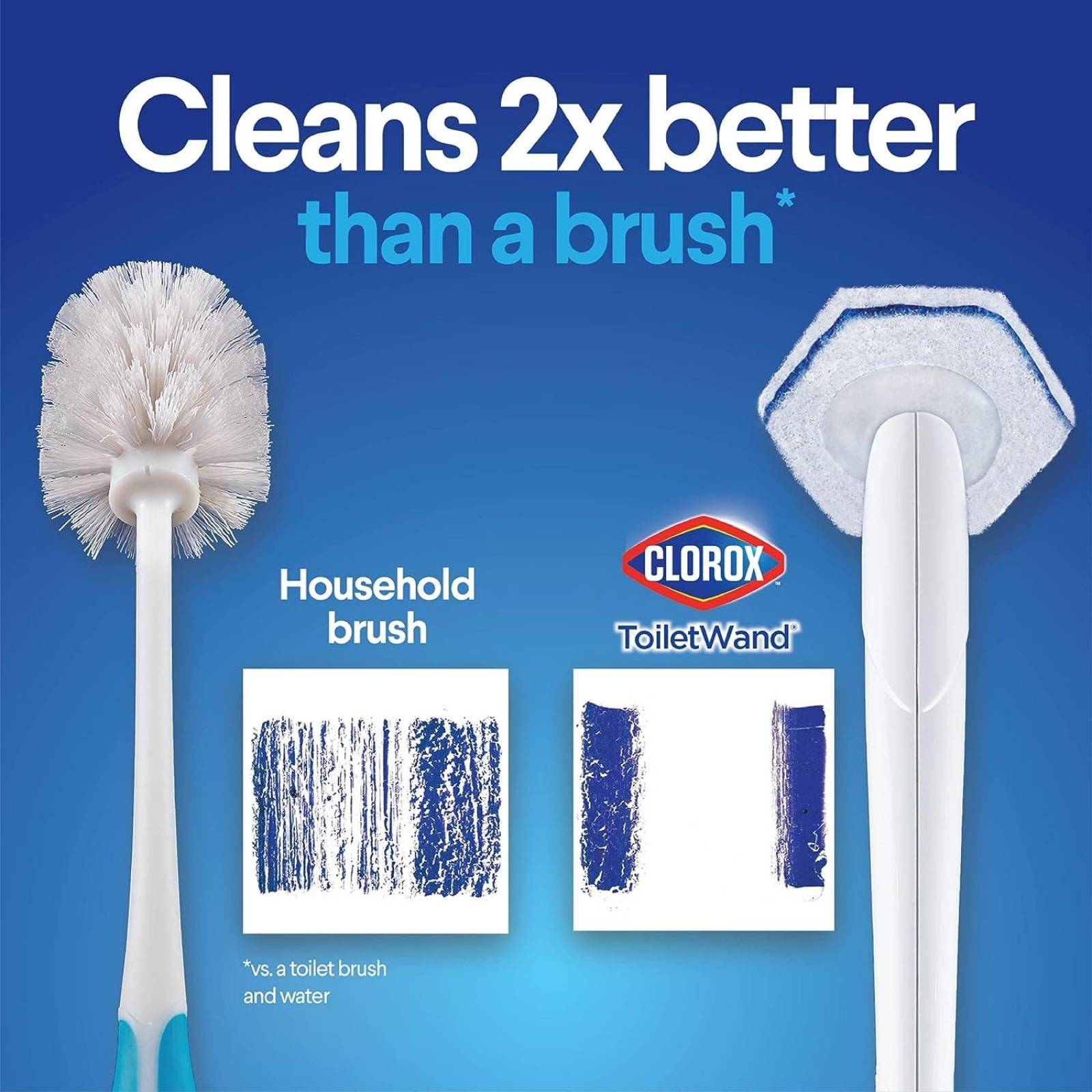 Clorox ToiletWand Sistema de limpieza de inodoros desechables 