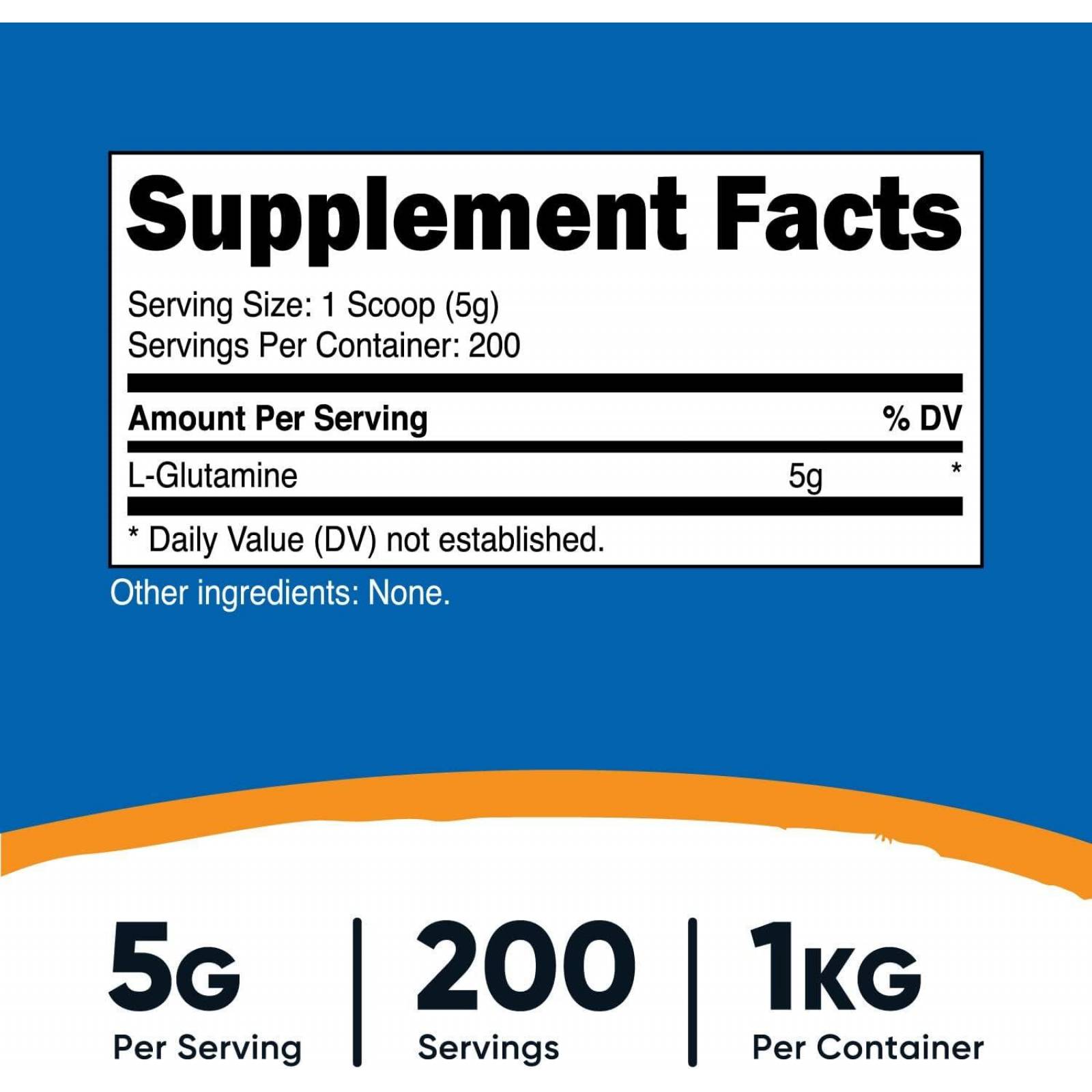 Nutricost - L-Glutamina Polvo 35.3 onzas 