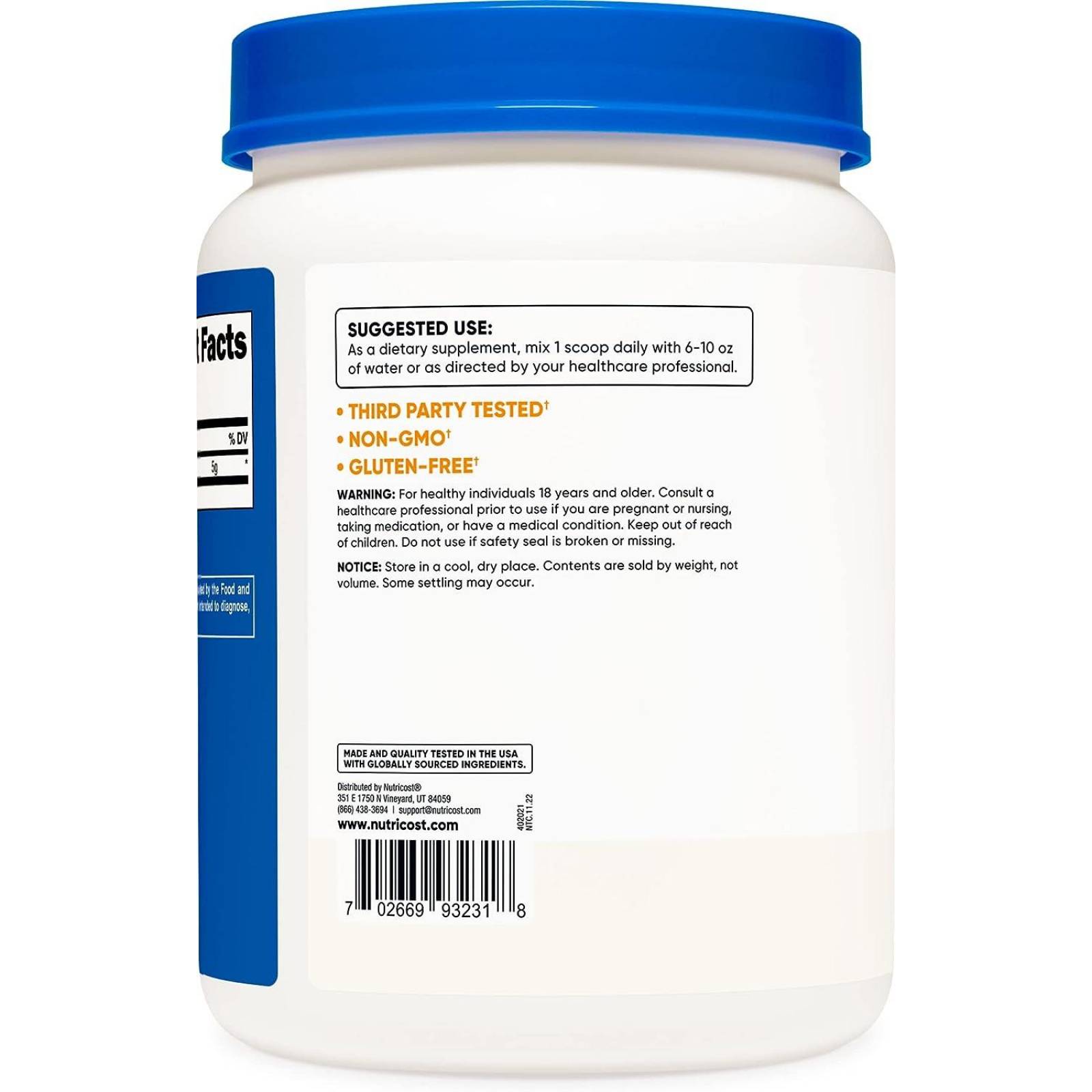 Nutricost - L-Glutamina Polvo 35.3 onzas 