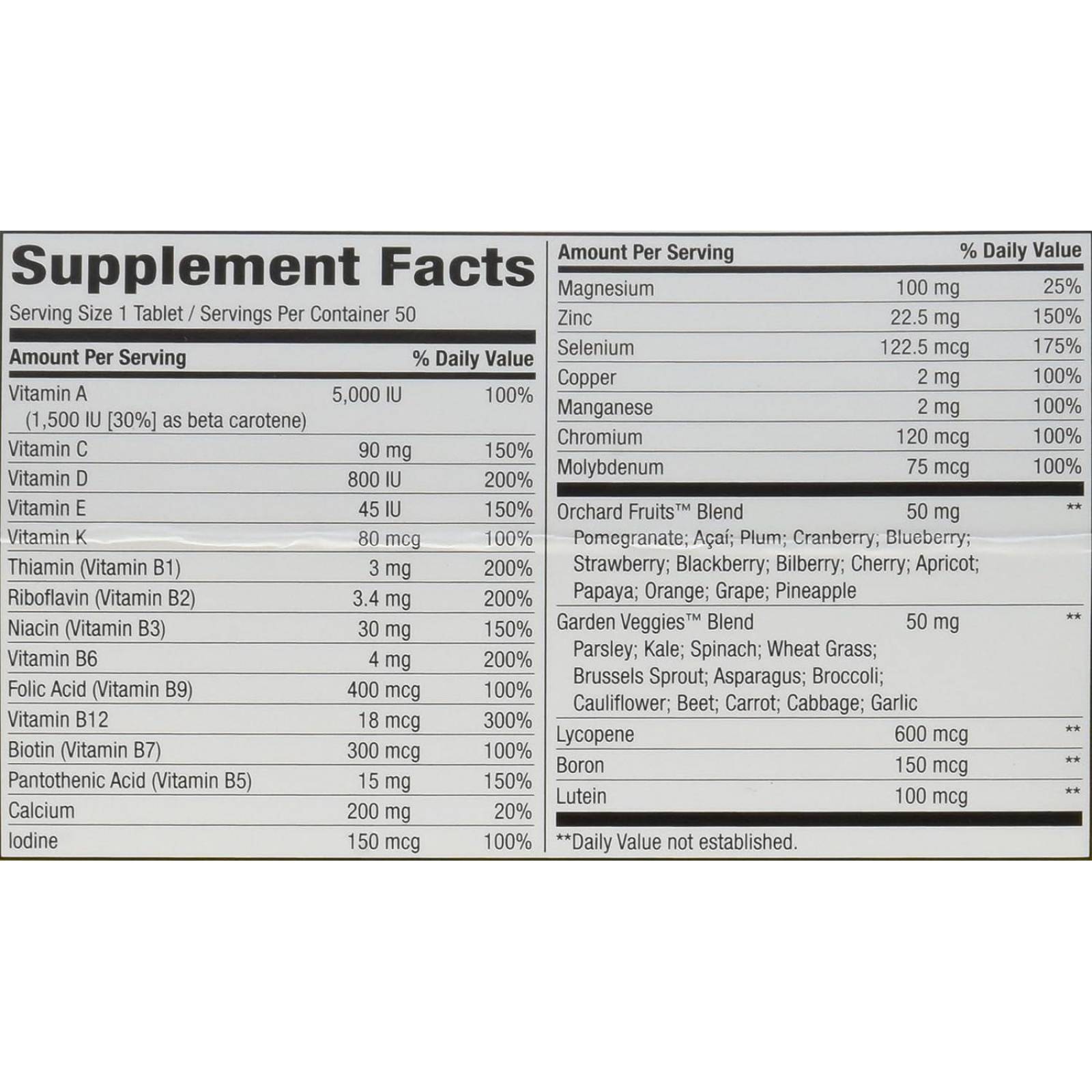 Nature´s Way Alive! Men's Energy Multivitamin 50 tabs |Alive! Multivitaminas energéticas para Hombr 