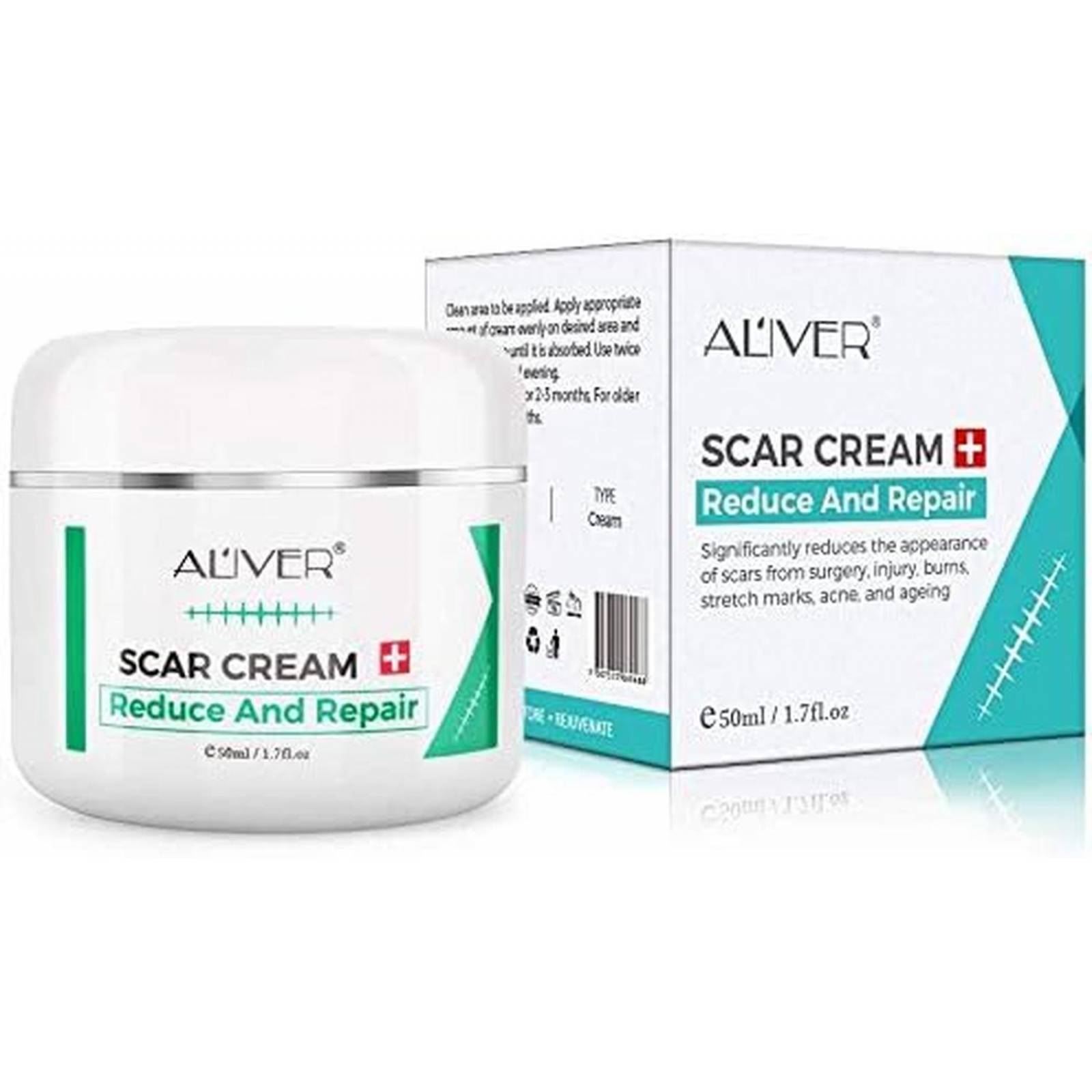 Crema de eliminación de cicatrices para nuevas cicatrices (Aliver) 