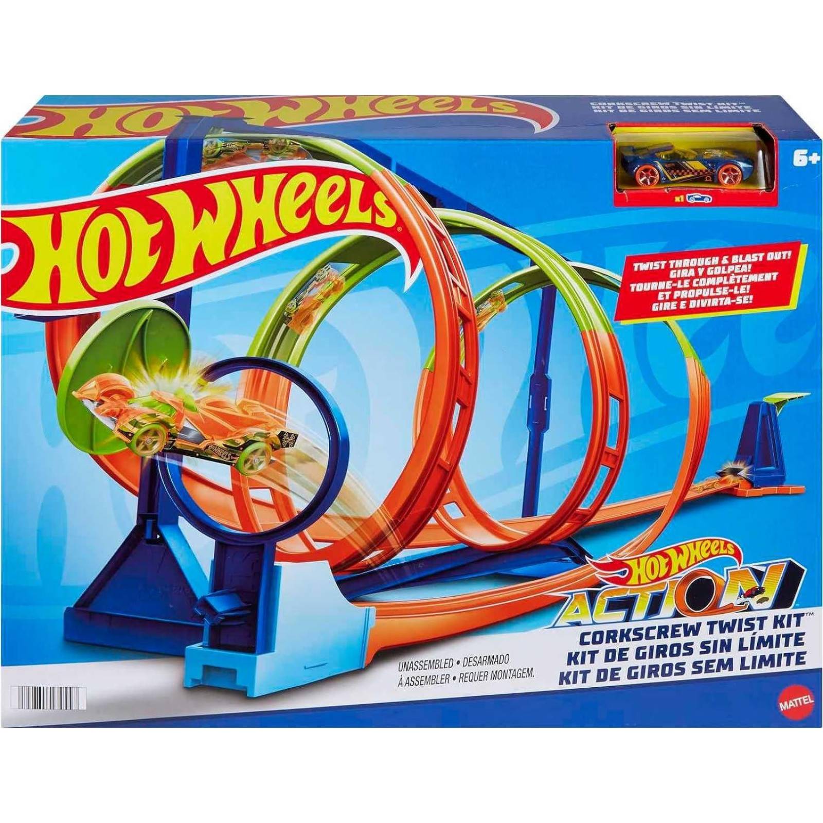 Hot Wheels Pista Kit de giros sin límite 