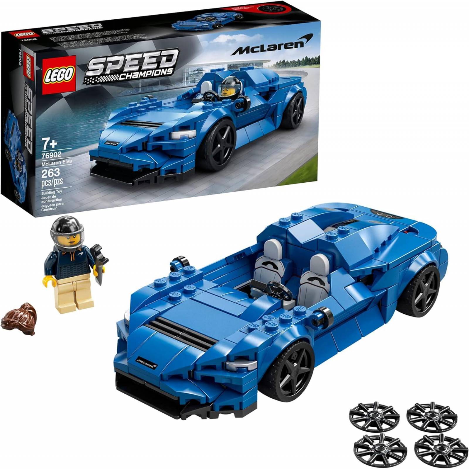 LEGO Kit de construcción Speed Champions 76902 McLaren Elva 