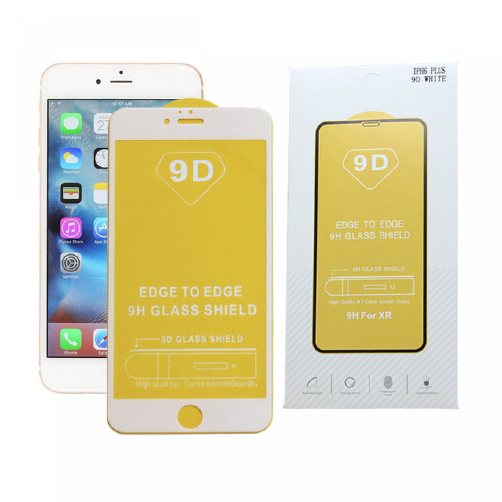 Mica 9D iPhone 6 PLUS BLANCO