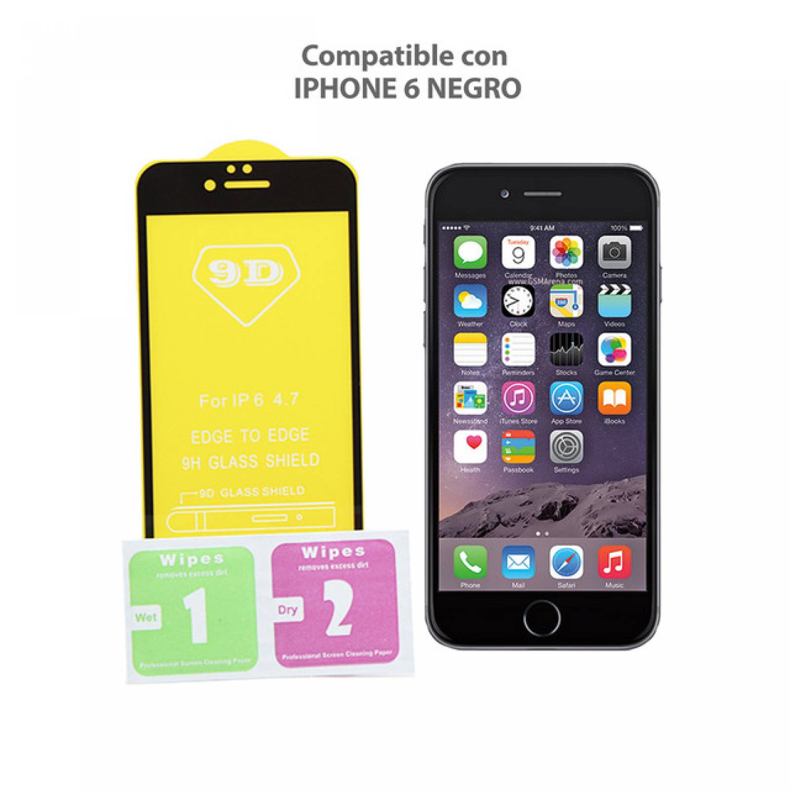 Mica 9D iPhone 6 NEGRO