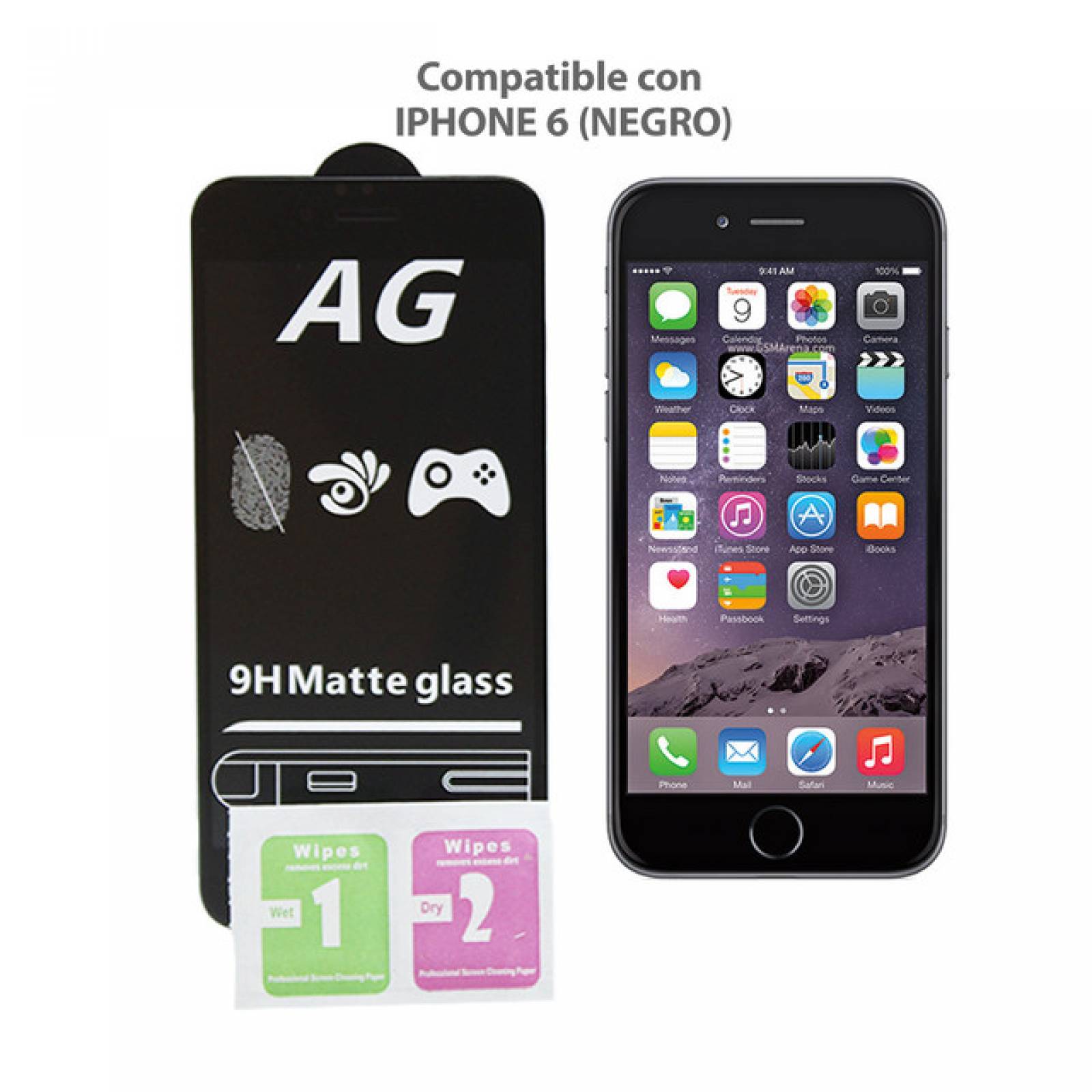 Mica Mate 9D iPhone 6 NEGRO