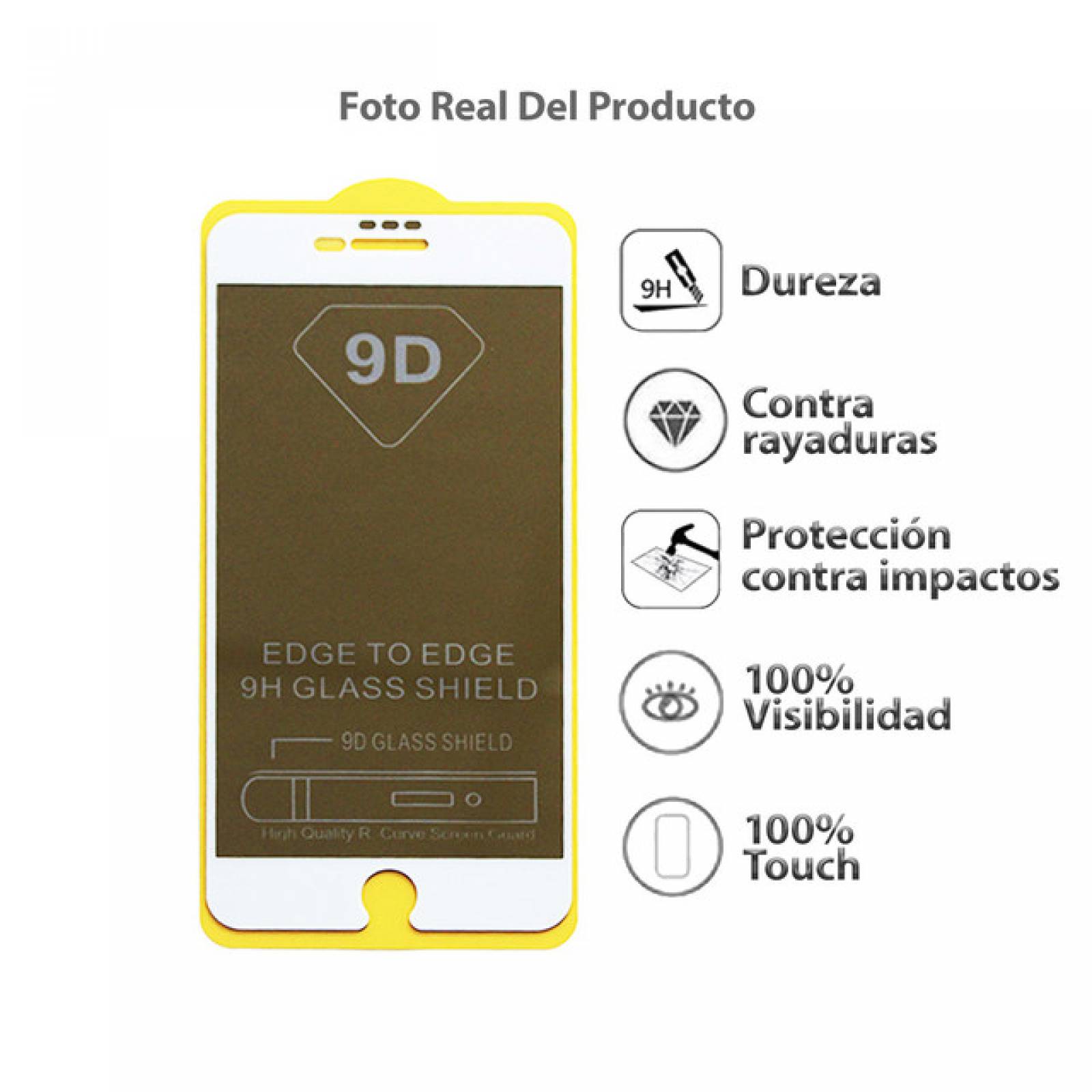 Mica 9D Privacidad iPhone 6 / 7 / 8 PLUS BLANCO