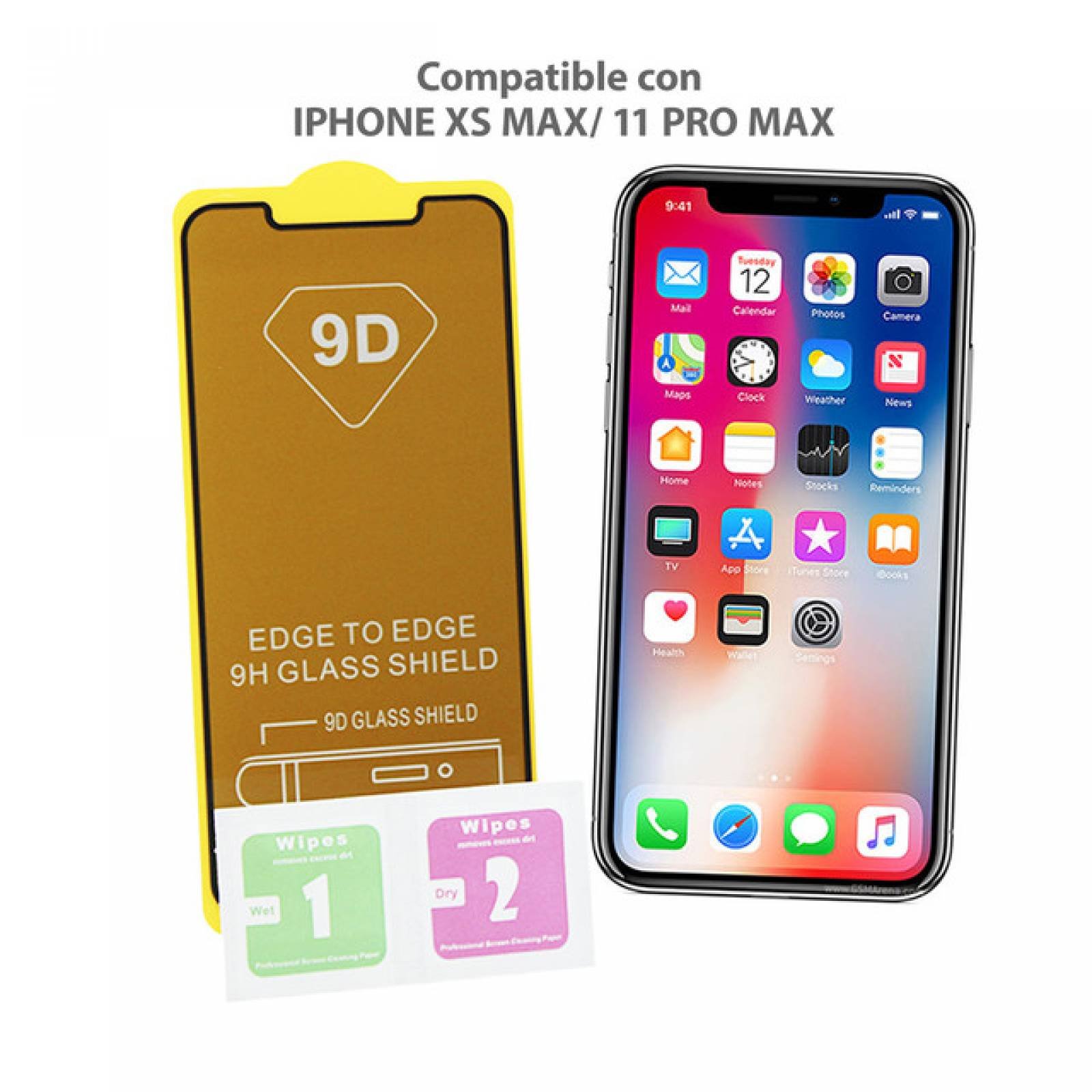 Mica Cristal Templado 9d 9h Para iPhone 11, Pro Y Pro Max