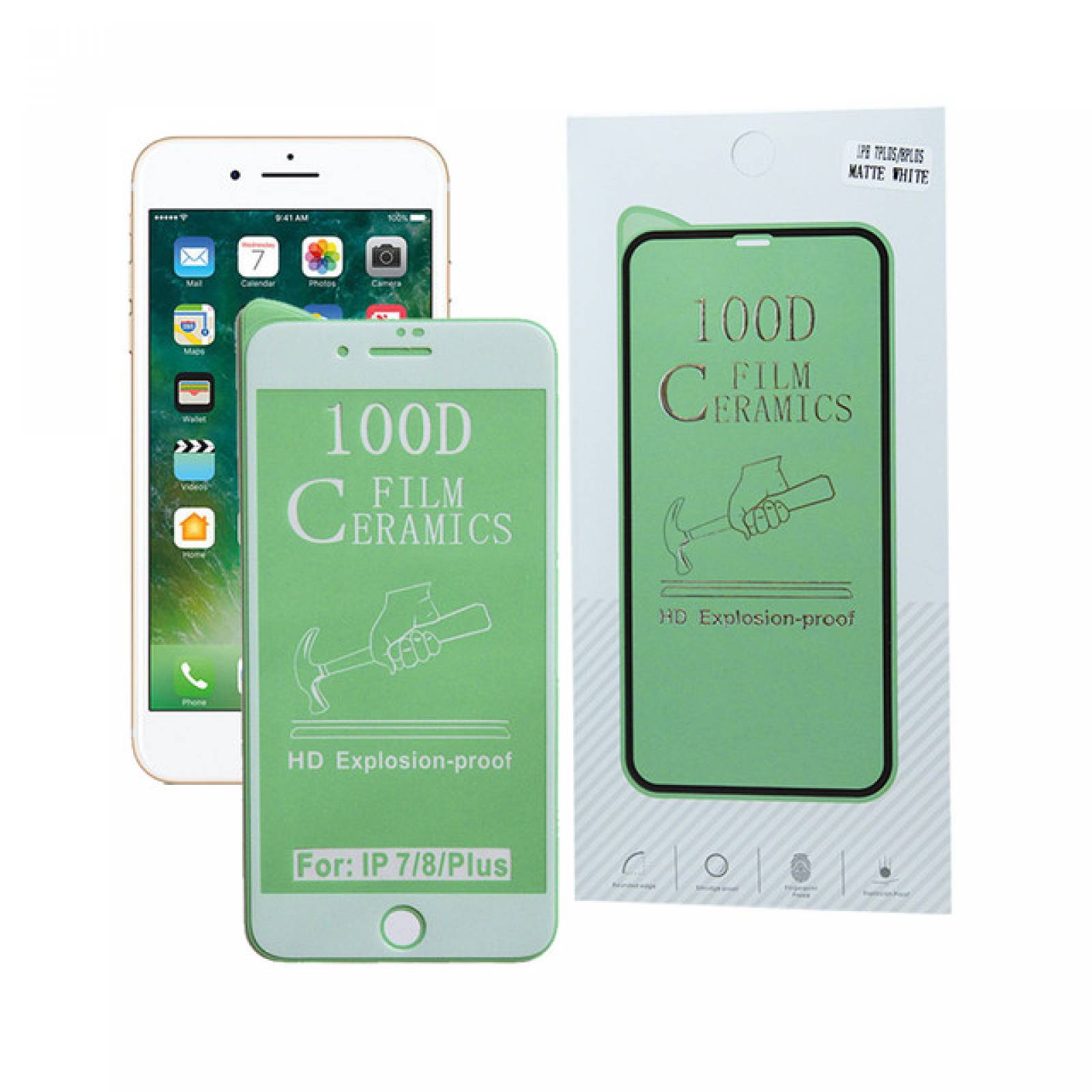 Mica Ceramica iPhone 7 / 8 PLUS BLANCO