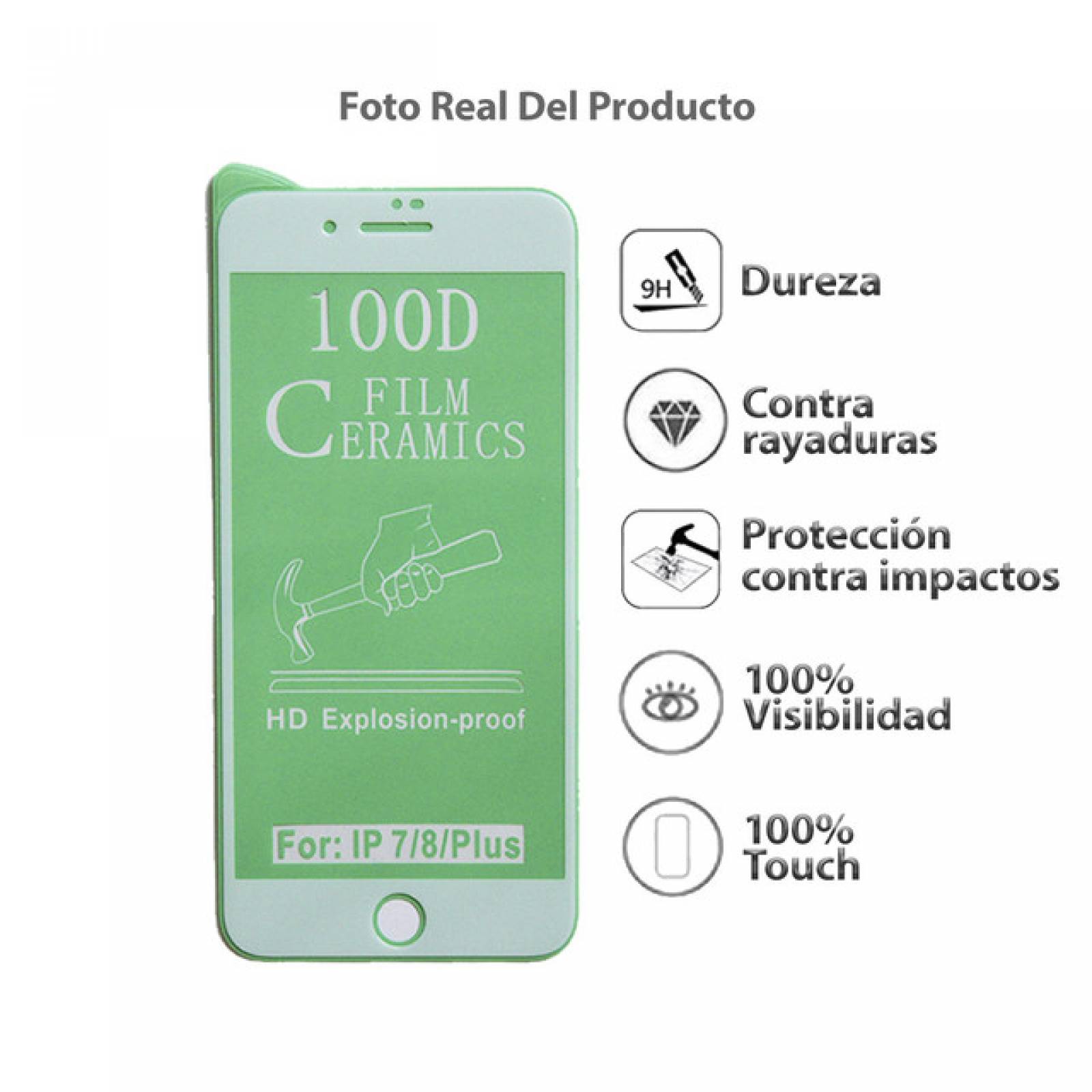 Mica Ceramica iPhone 7 / 8 PLUS BLANCO