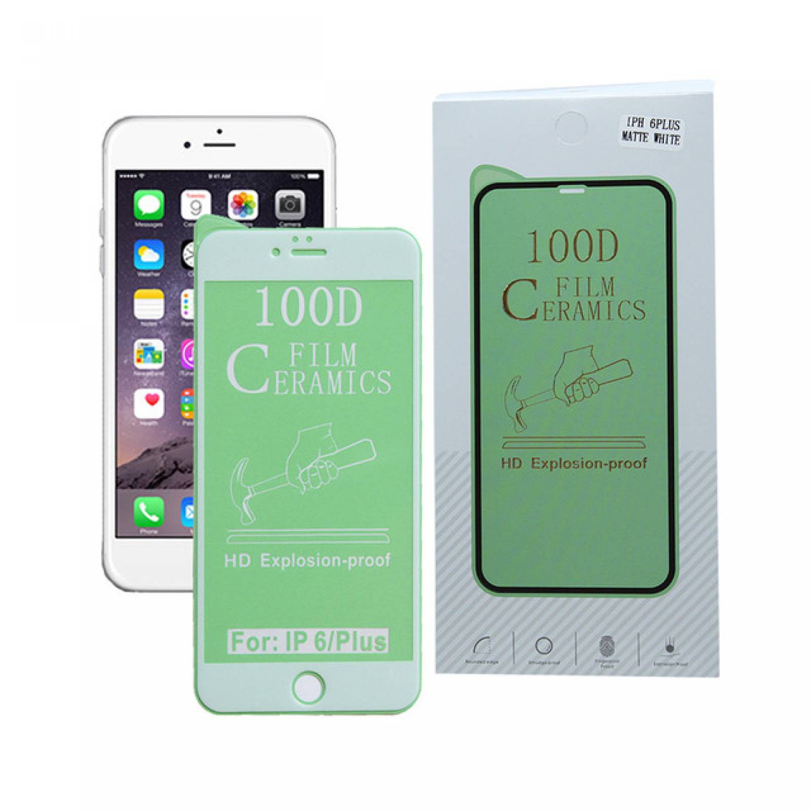 Mica Ceramica iPhone 6 PLUS BLANCO