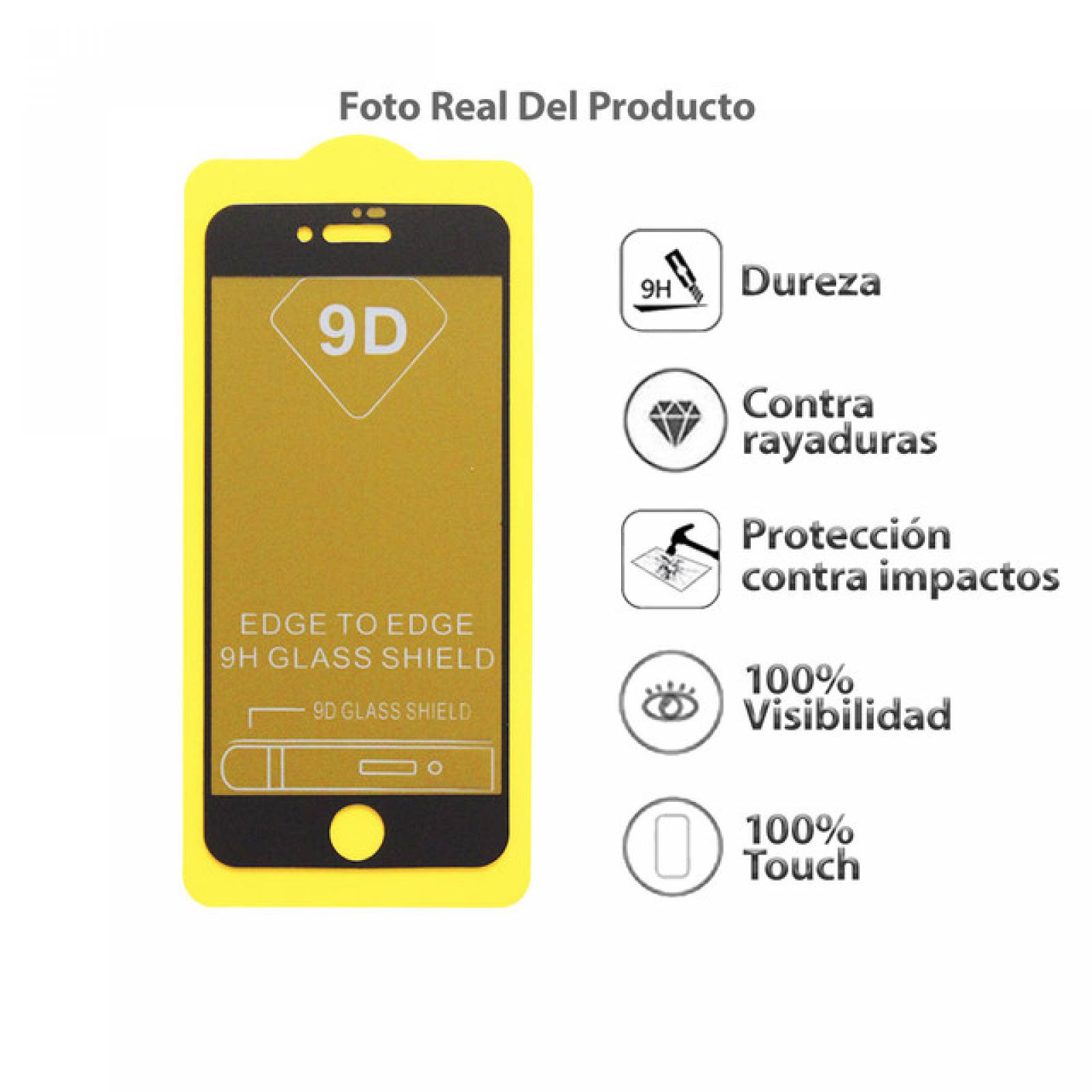 Mica Privacidad Ceramica Mate iPhone 6 / 7 / 8 PLUS NEGRO