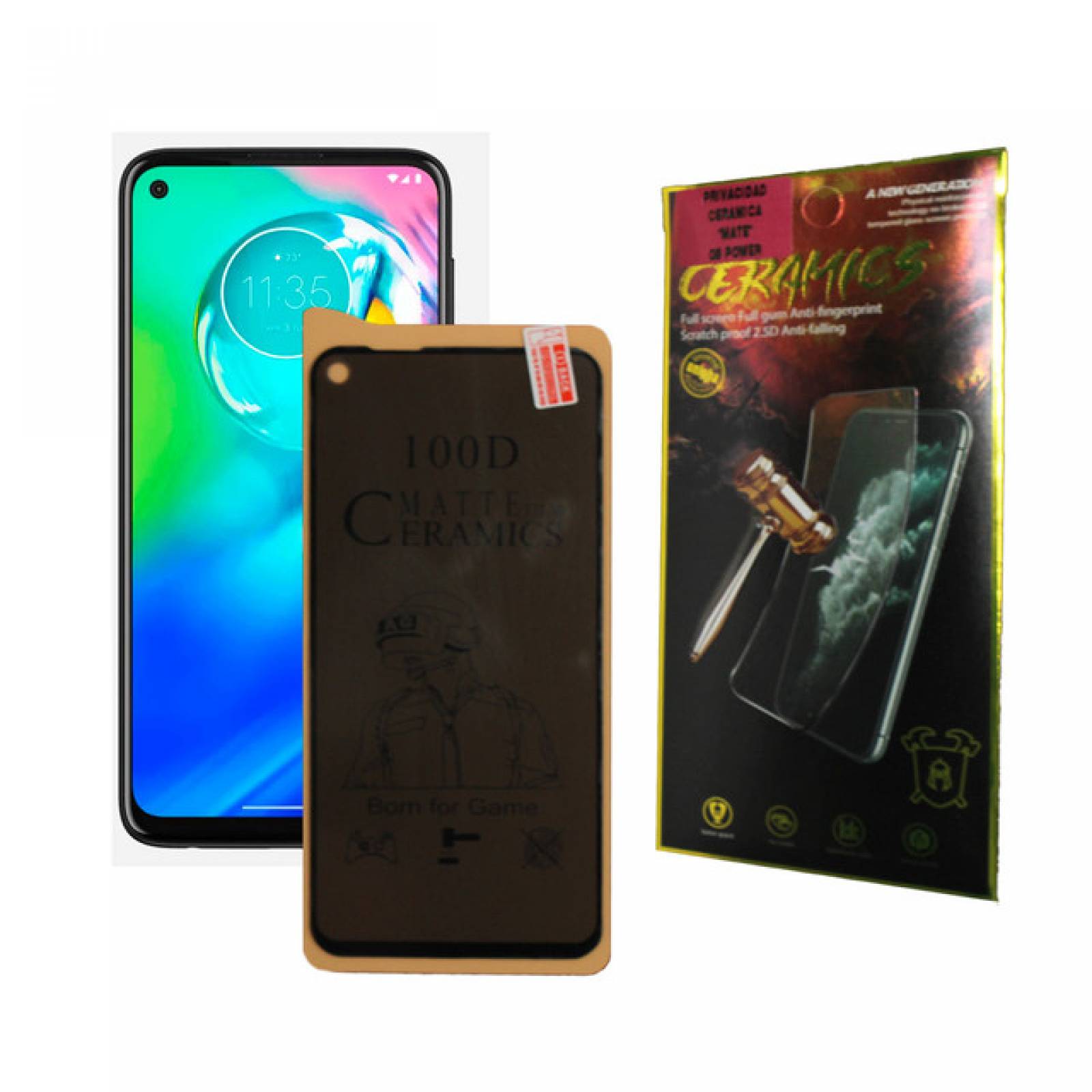 Mica Privacidad Ceramica Mate Motorola G8 POWER