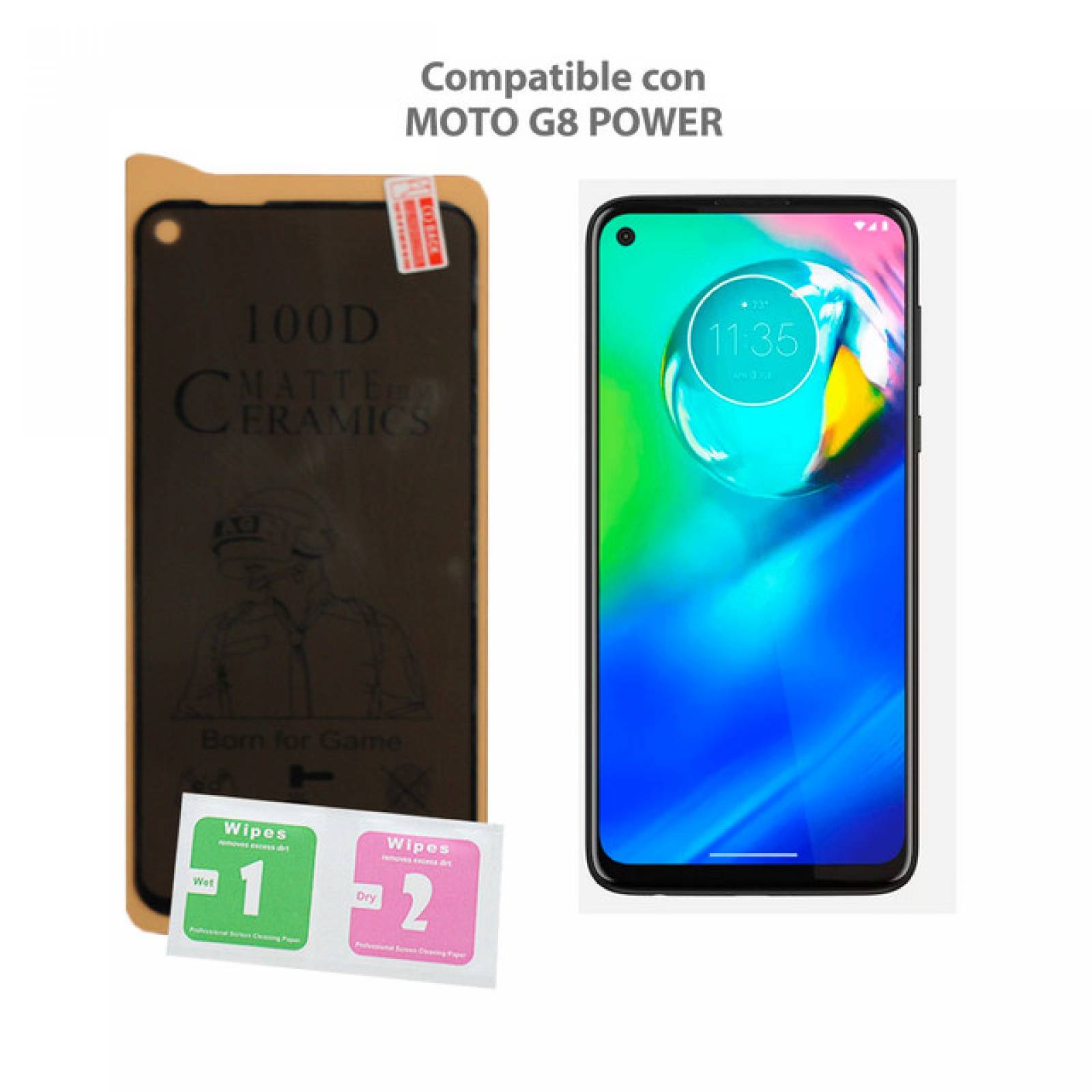 Mica Privacidad Ceramica Mate Motorola G8 POWER
