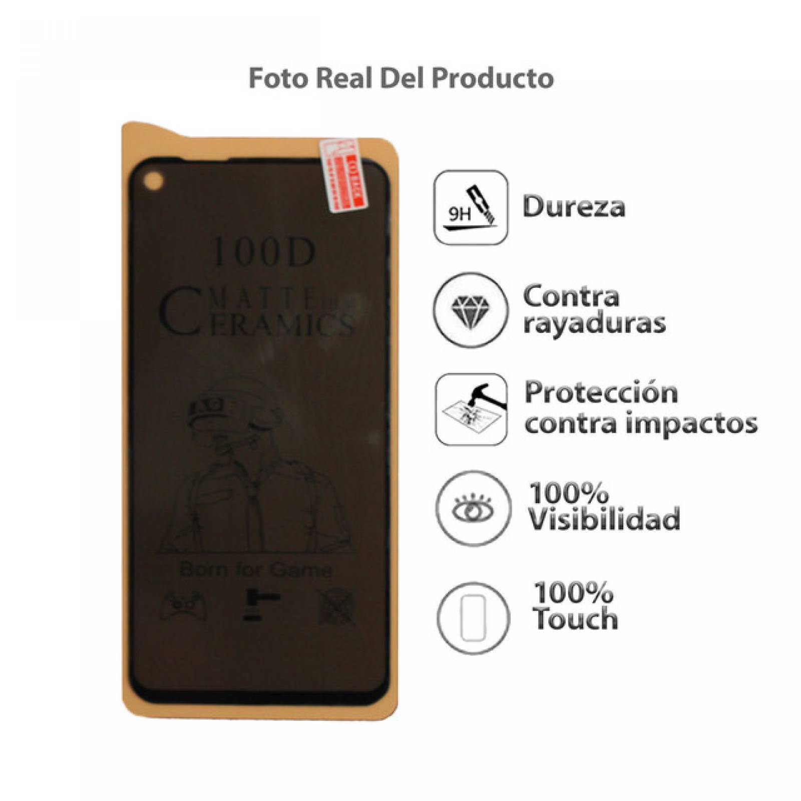 Mica Privacidad Ceramica Mate Motorola G8 POWER
