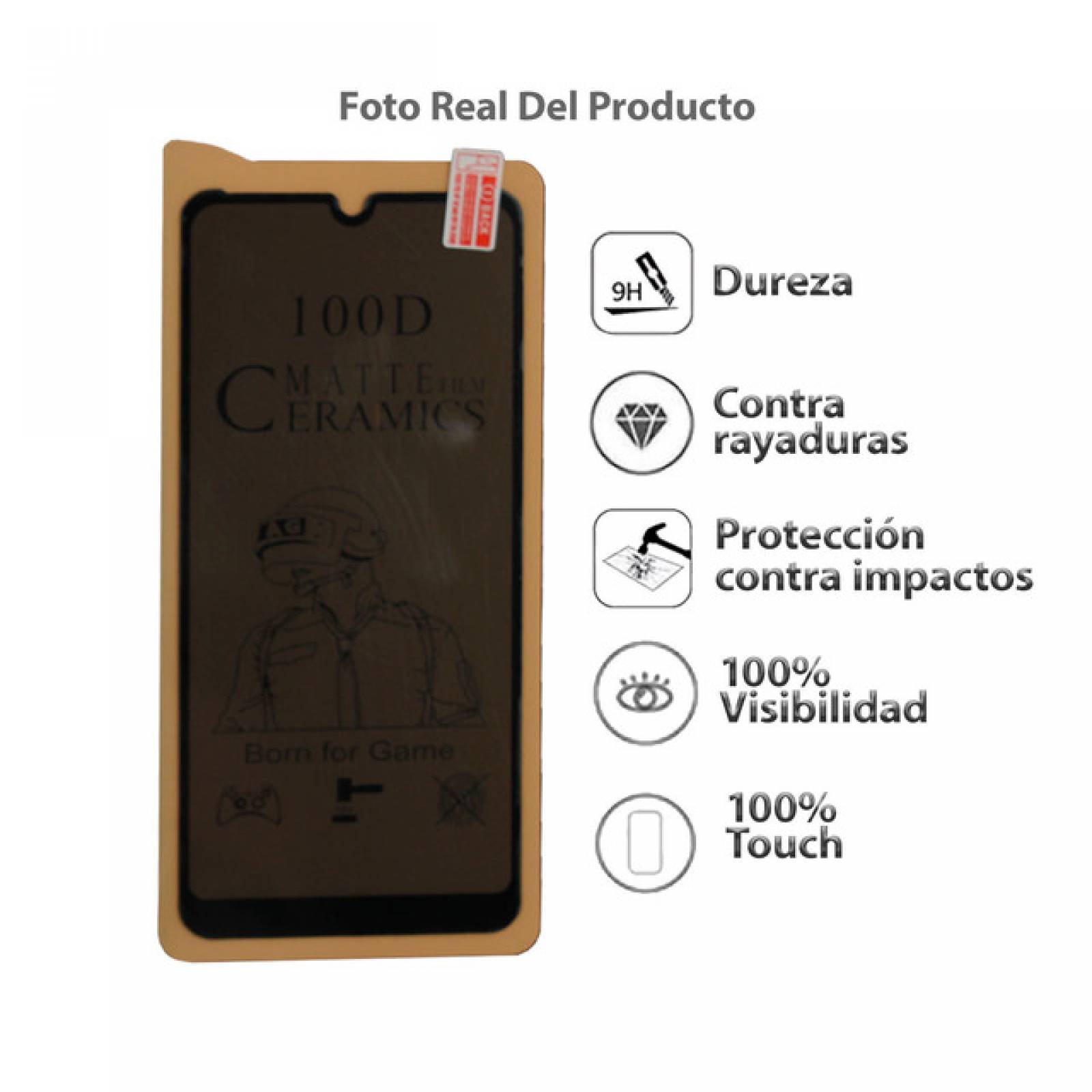Mica Privacidad Ceramica Mate Motorola  E6 PLUS
