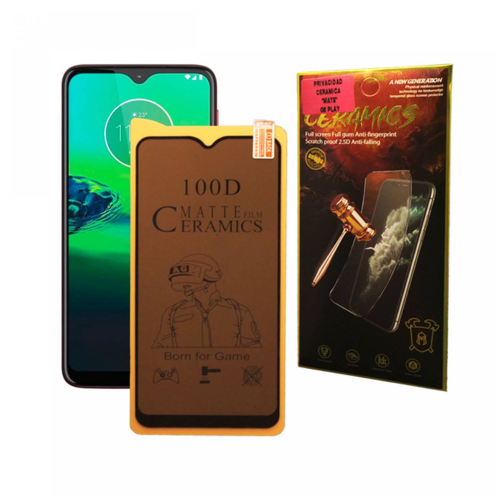 Mica Privacidad Ceramica Mate Motorola G8 PLAY