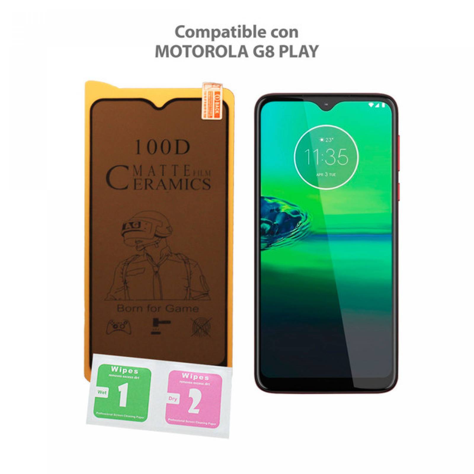 Mica Privacidad Ceramica Mate Motorola G8 PLAY