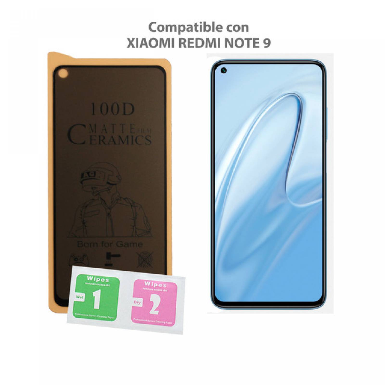 Mica Privacidad Ceramica Mate Xiaomi NOTE 9