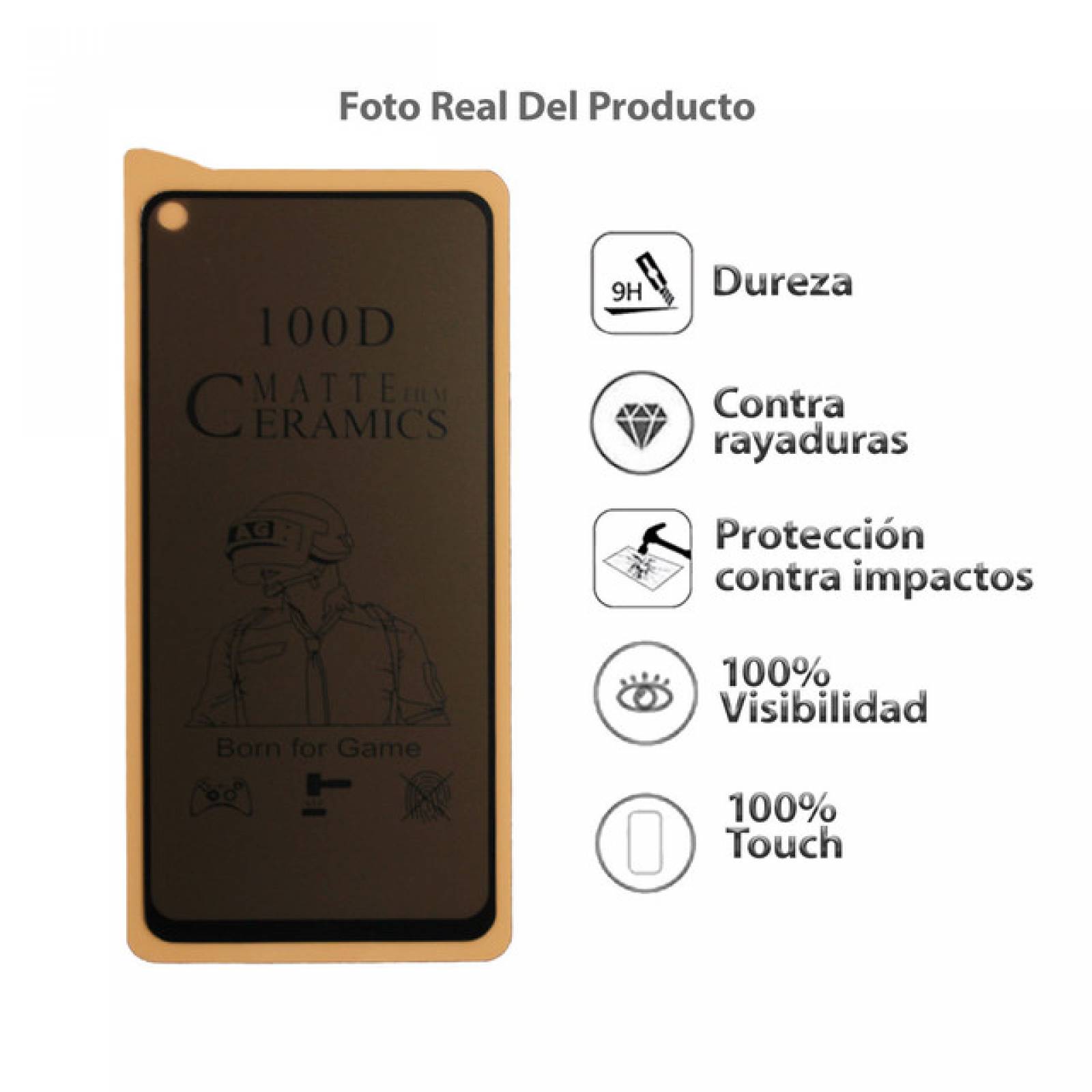 Mica Privacidad Ceramica Mate Xiaomi NOTE 9