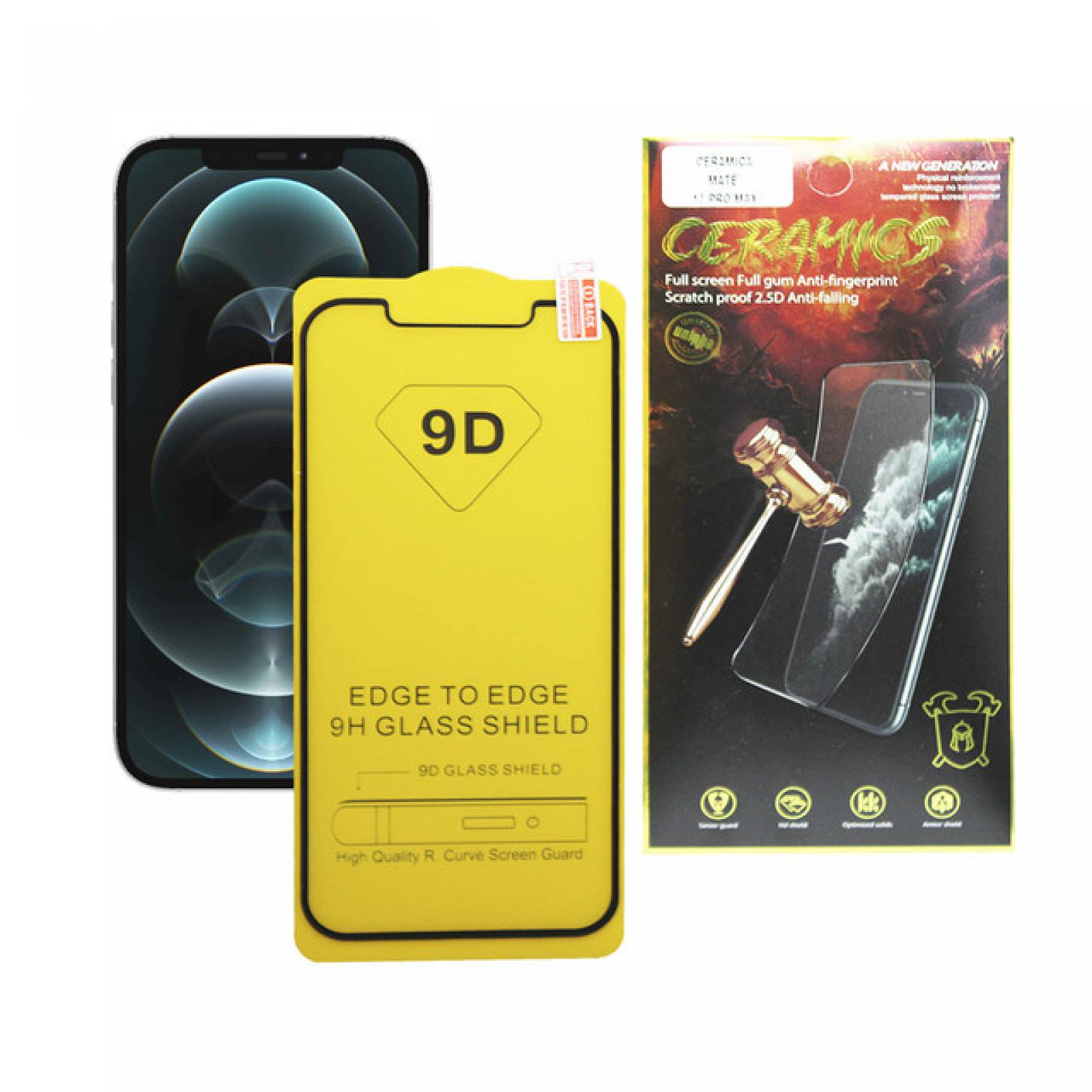 KIQ Protector de pantalla de cerámica para iPhone 12 Pro Max 6.7, cerámica,  flexible, resistente a los arañazos, fácil instalación, sin burbujas