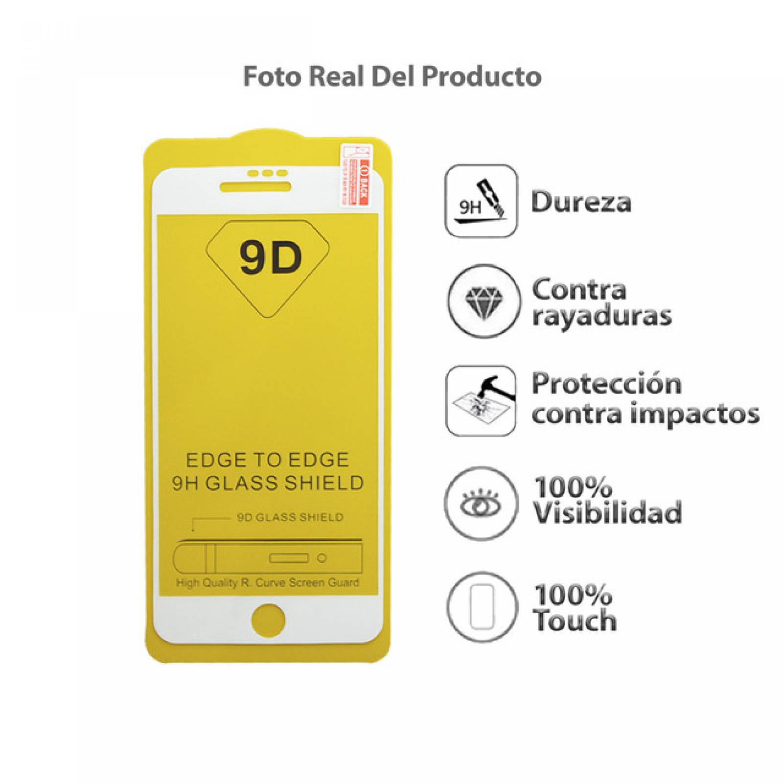 Mica Ceramica Mate iPhone 6 /7 / 8 PLUS BLANCO