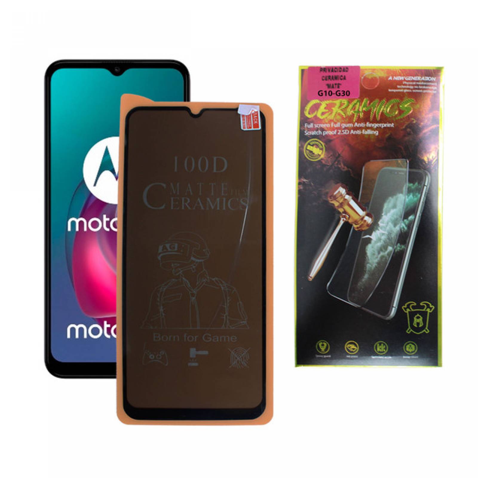 Mica Privacidad Ceramica Mate Motorola G10 / G30