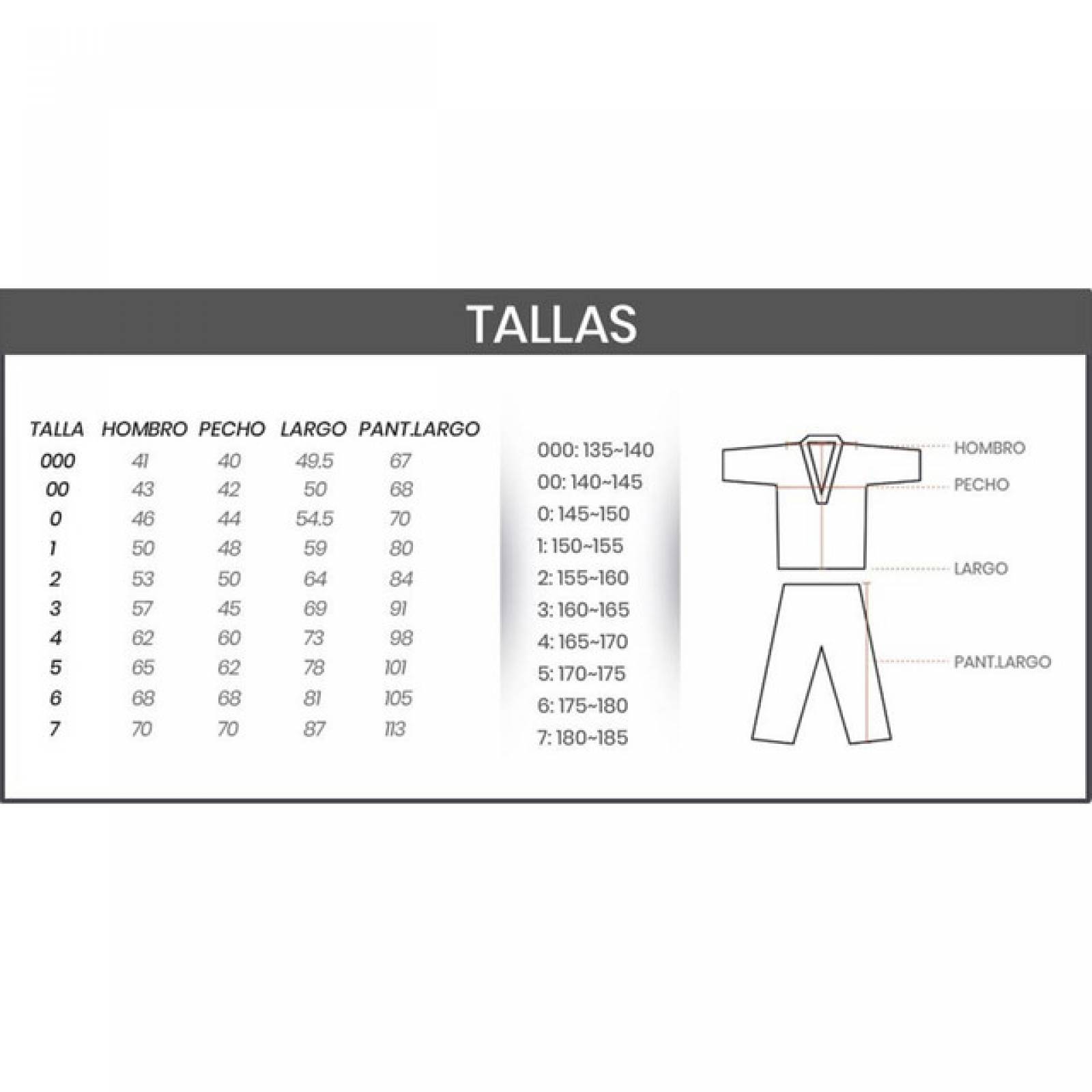 Dobok Asiana Tusah Uniforme Taekwondo Blanco