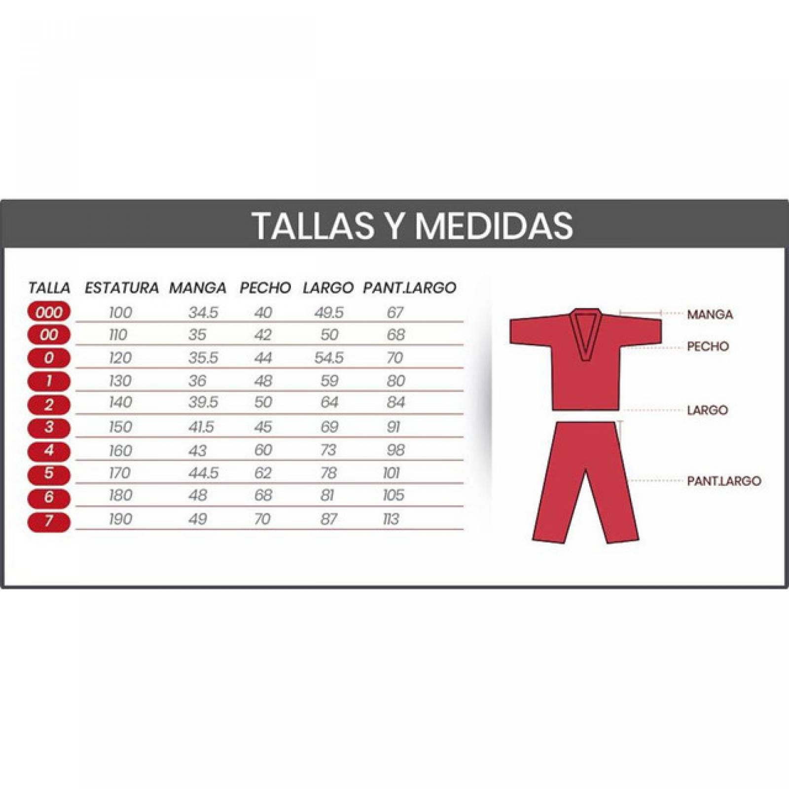 Dobok Asiana Tusah Uniforme Taekwondo Rojo