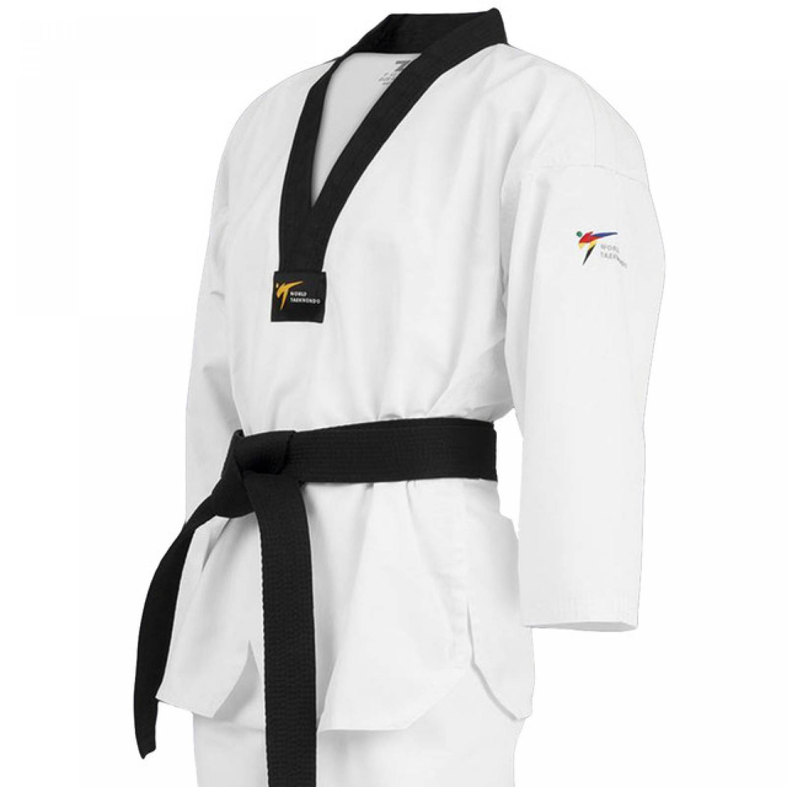 Dobok Asiana Tusah Uniforme Taekwondo Cuello Negro