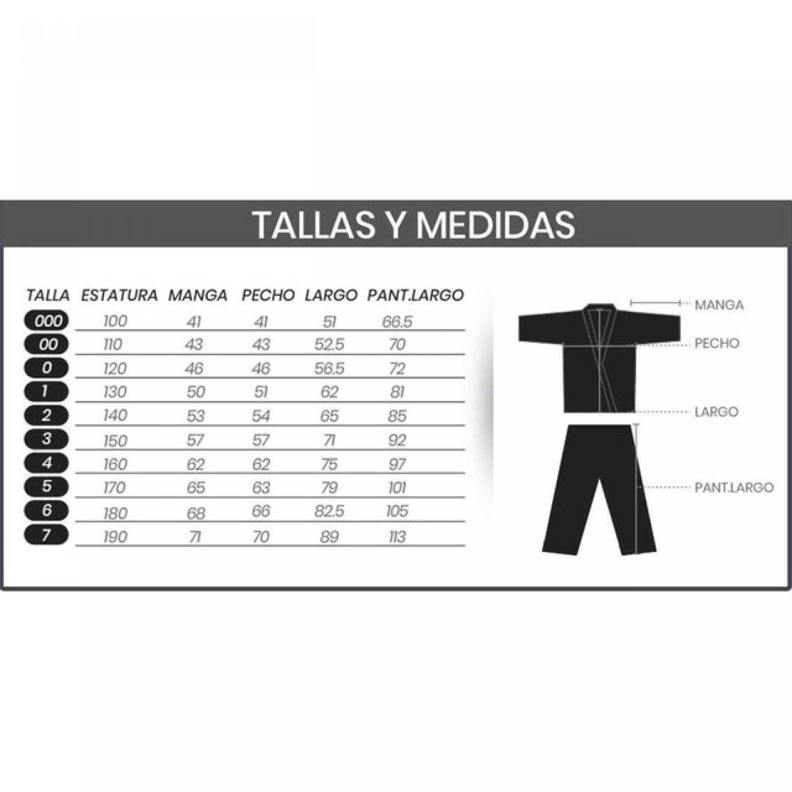 Dobok Asiana Tusah Uniforme Taekwondo Negro