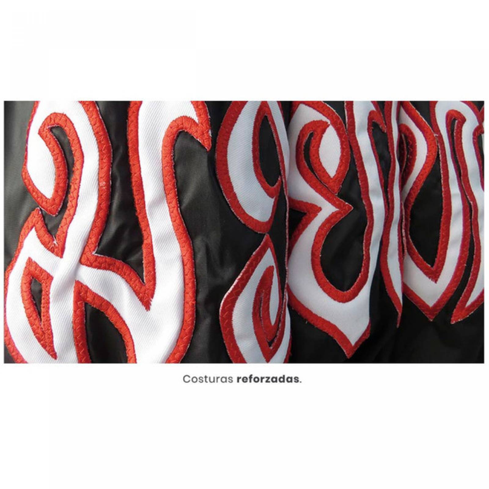 Short Profesional Asiana Para Mma Box Muay Thai Kick Boxing Blanco Con Negro