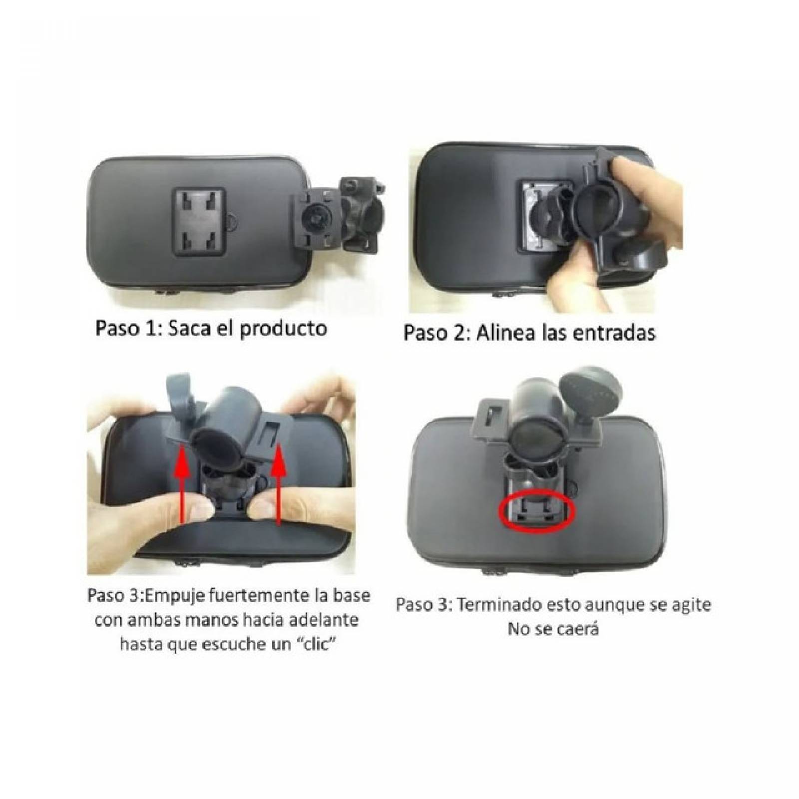 Soporte Para Celular Moto Espejo Impermeable