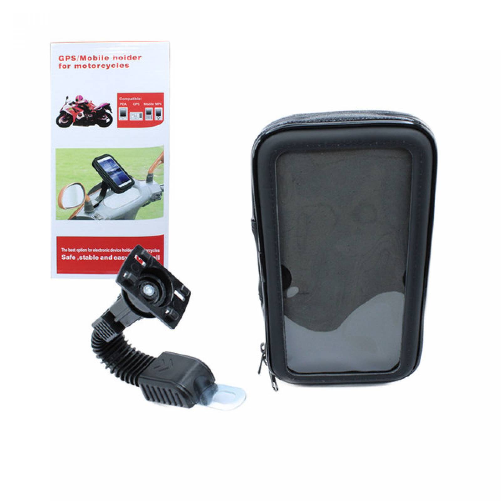 Soporte Para Celular Moto Espejo Impermeable