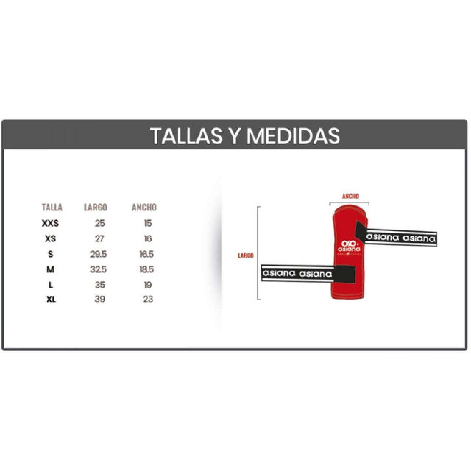 Espinilleras Sin Empeine Entrenamiento Taekwondo- Asiana
