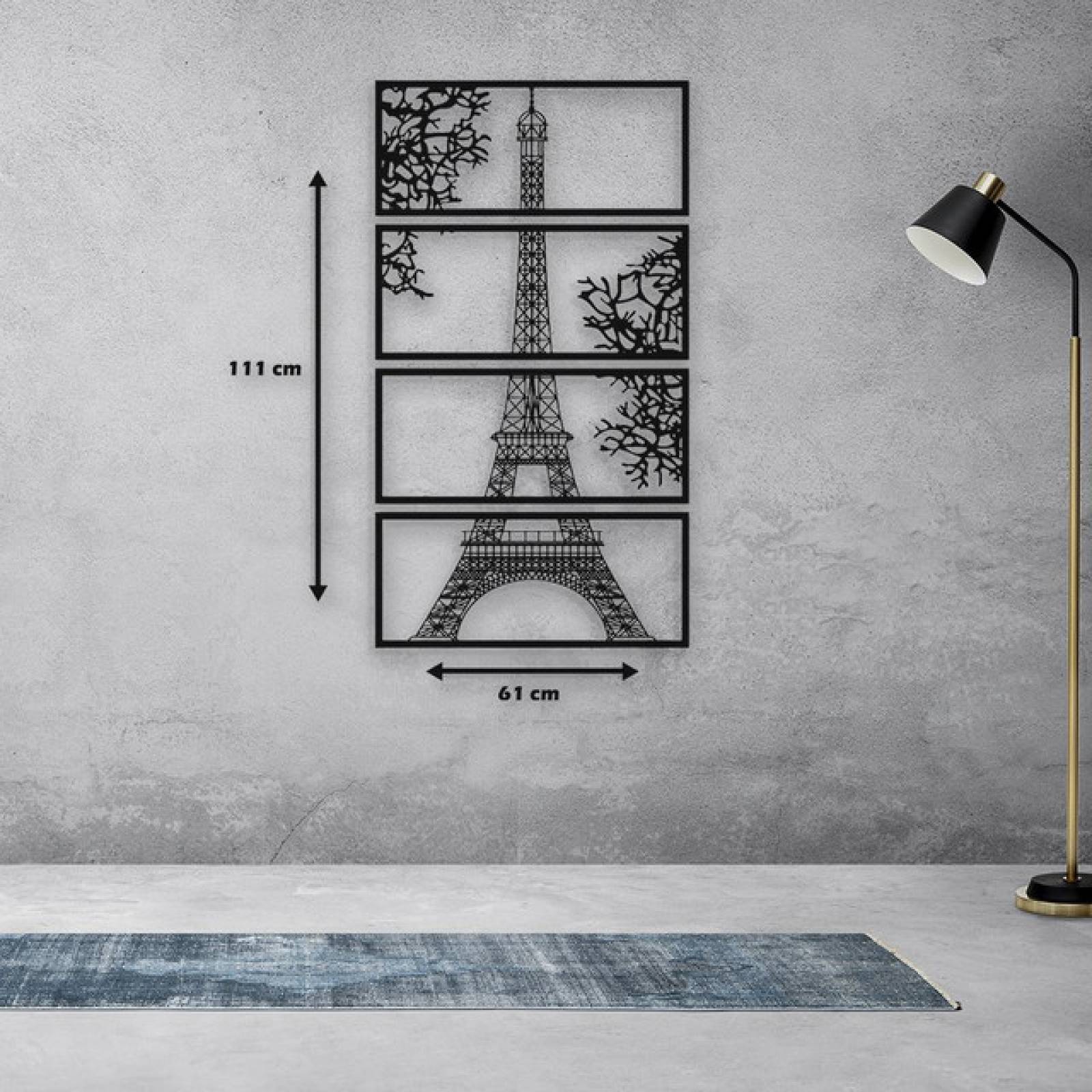 Cuadro Minimalista MDF Moderno Torre Eiffel 6mm