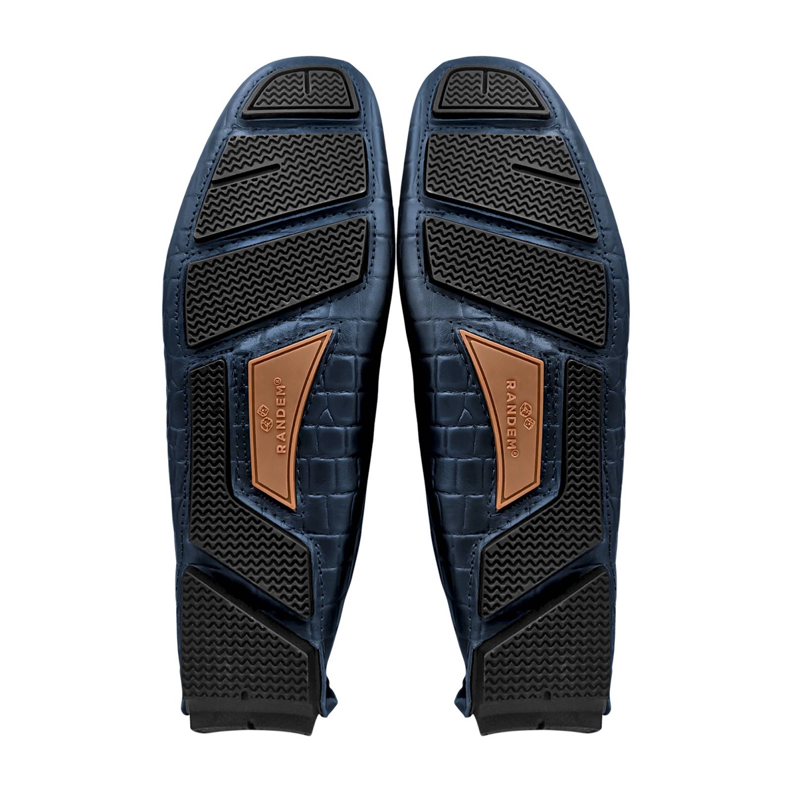 Mocasin Driver Portland Casual Hombre Randem Lagarto Marino Grabado