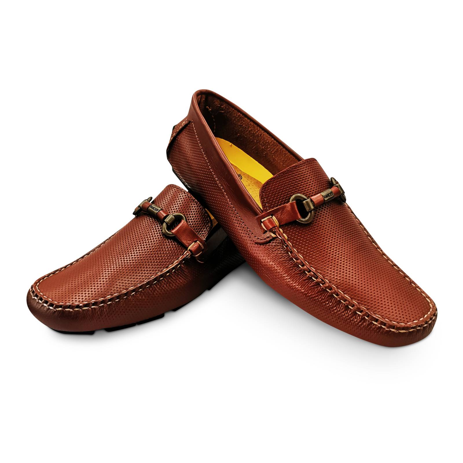 Mocasin Driver Portland Casual Hombre Randem Dots Shedron Grabado