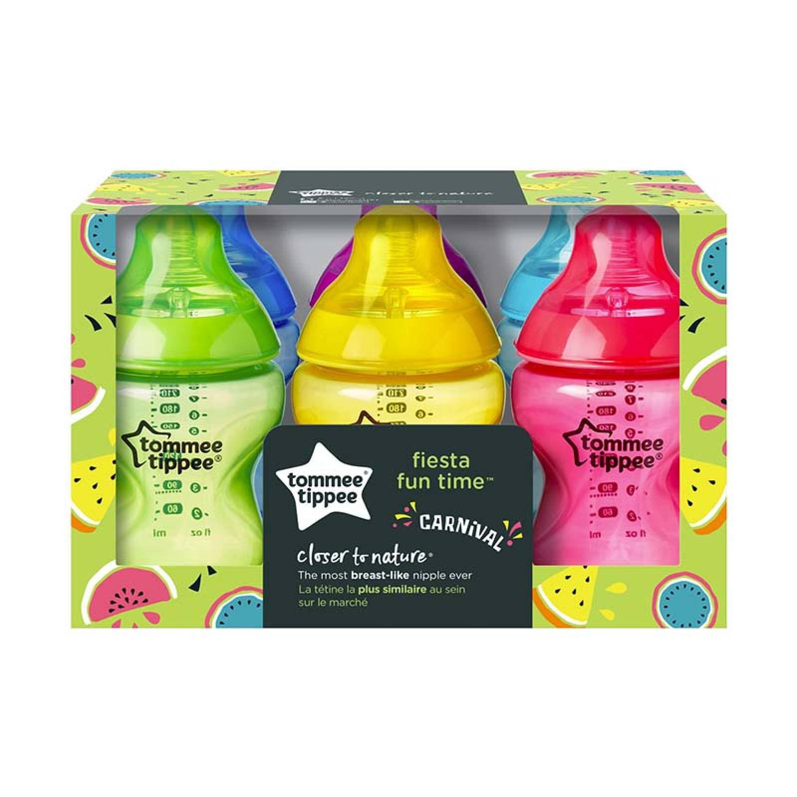 Biberones Tommee Tippee Fiesta Closer To Natural 6pz De 9oz