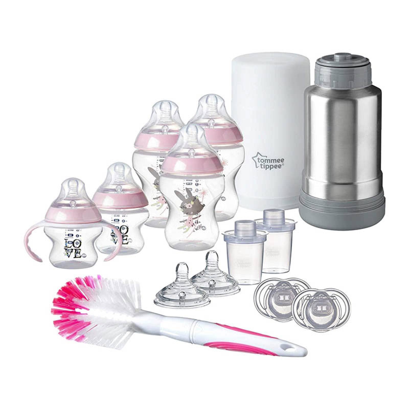 Pack 2 Biberones Tommee Tippee Closer to Nature 260 ml Rosa ⋆ Decoinfant